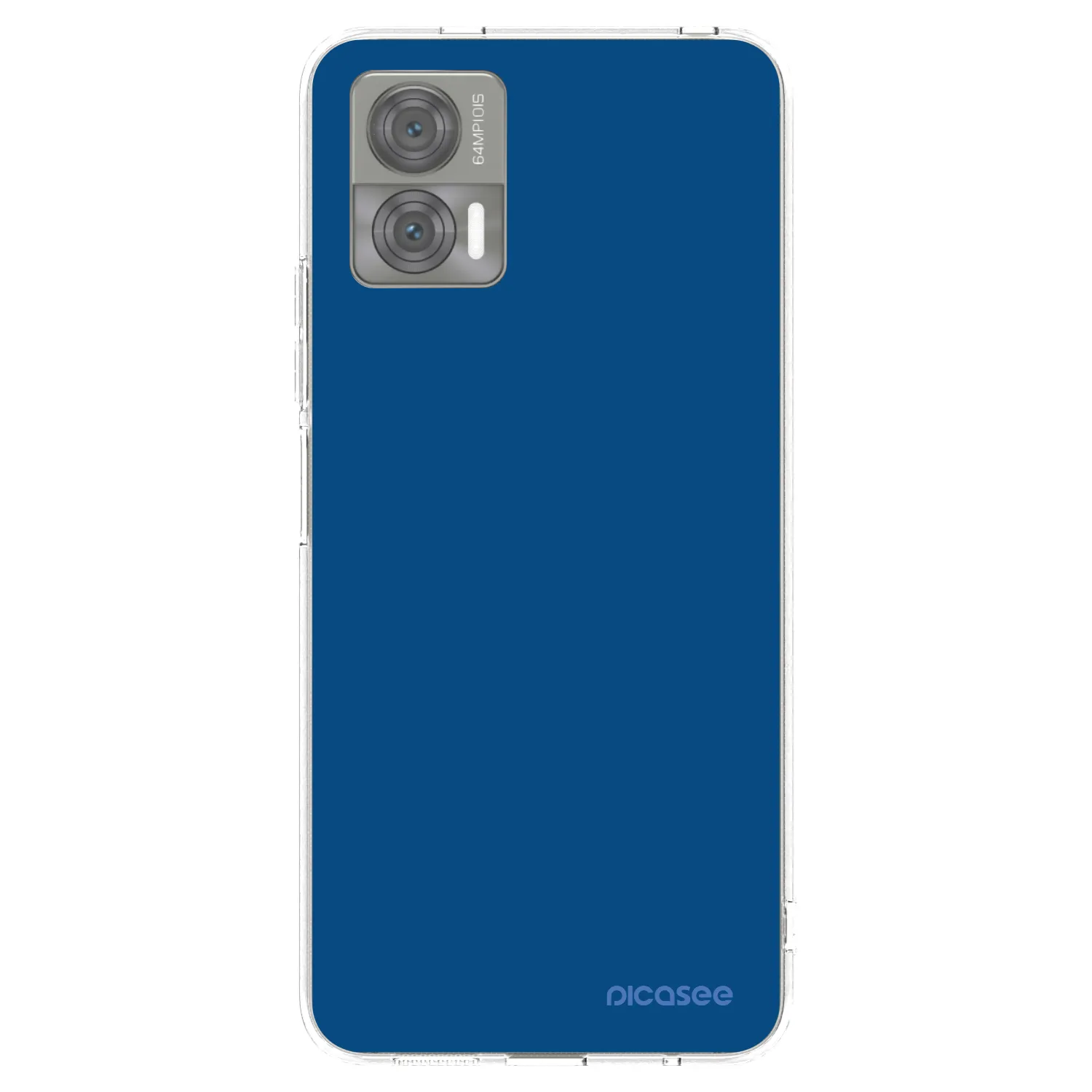 Picasee διαφανής θήκη σιλικόνης Motorola Edge 30 Neo - Navy Blue