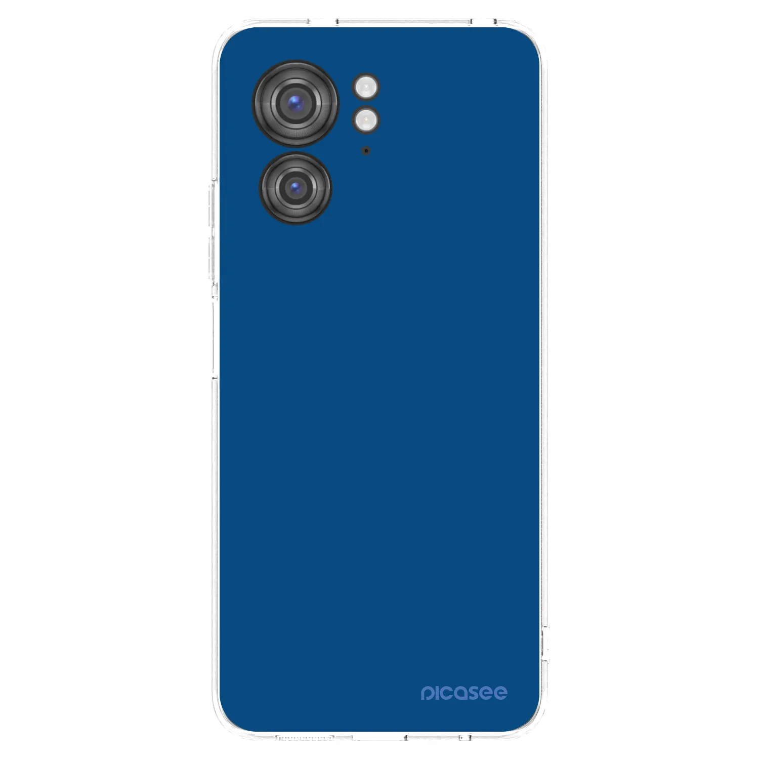 Picasee διαφανής θήκη σιλικόνης Motorola Edge 40 - Navy Blue