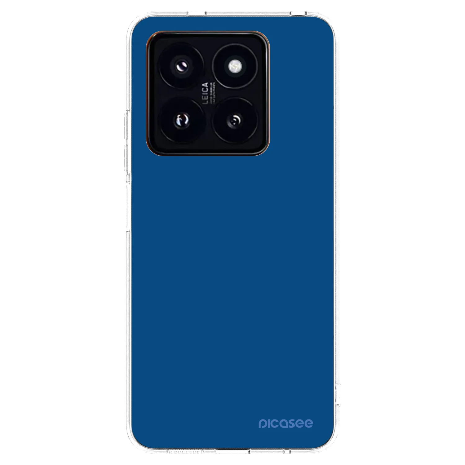 Picasee διαφανής θήκη σιλικόνης Xiaomi 14 Pro - Navy Blue
