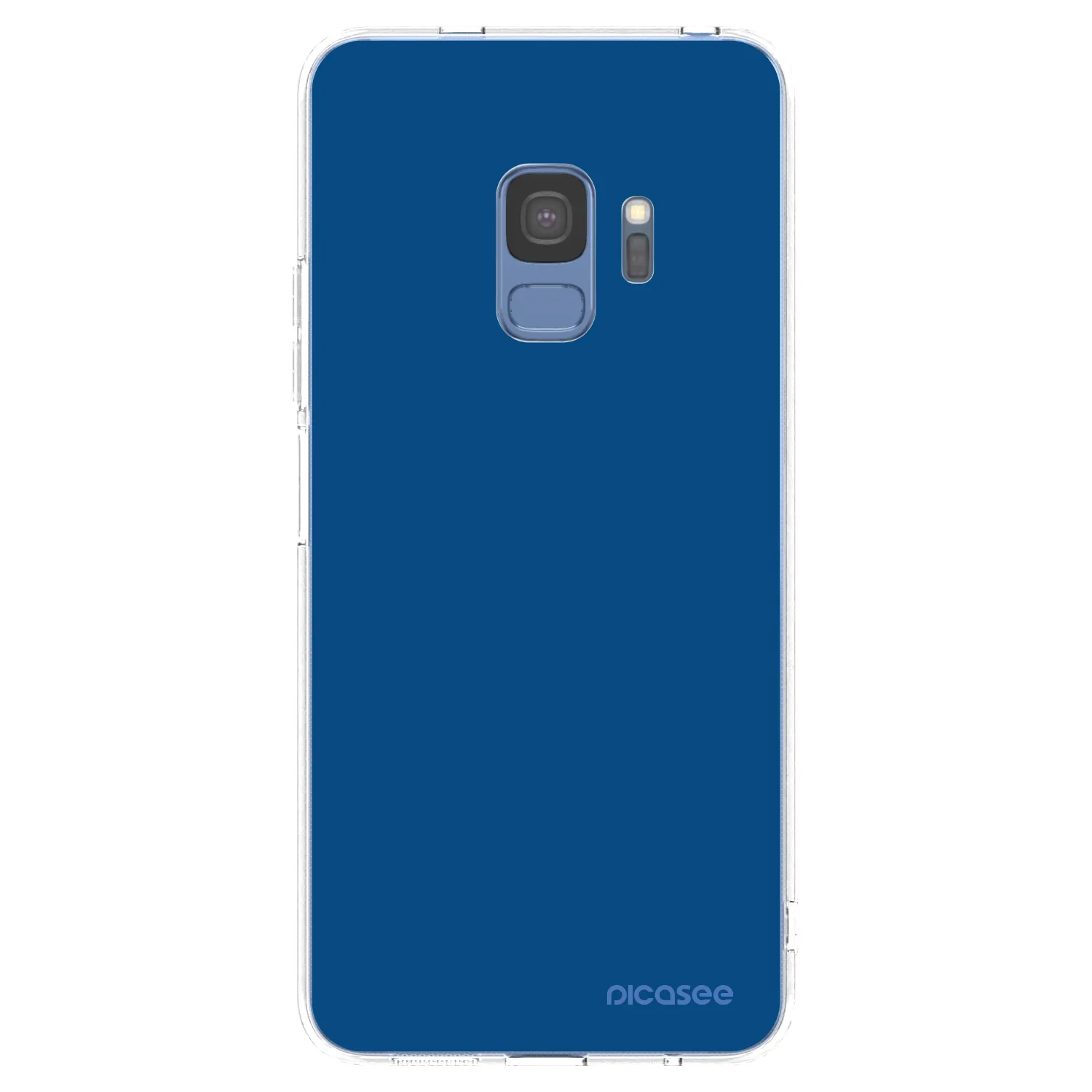 Picasee διαφανής θήκη σιλικόνης Samsung Galaxy S9 G960F - Navy Blue