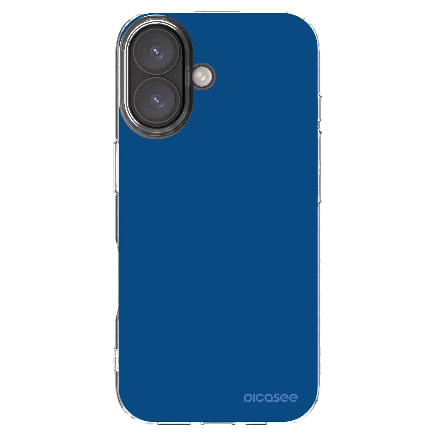 Picasee διαφανής θήκη σιλικόνης Apple iPhone 16 - Navy Blue