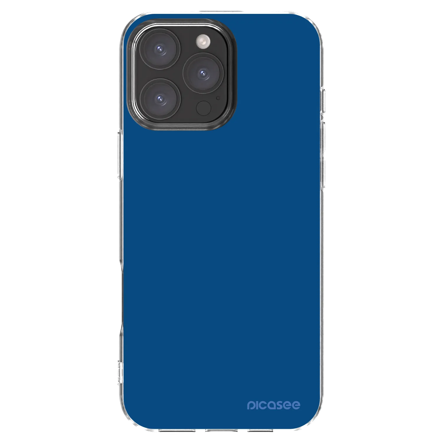 Picasee διαφανής θήκη σιλικόνης Apple iPhone 16 Pro Max - Navy Blue