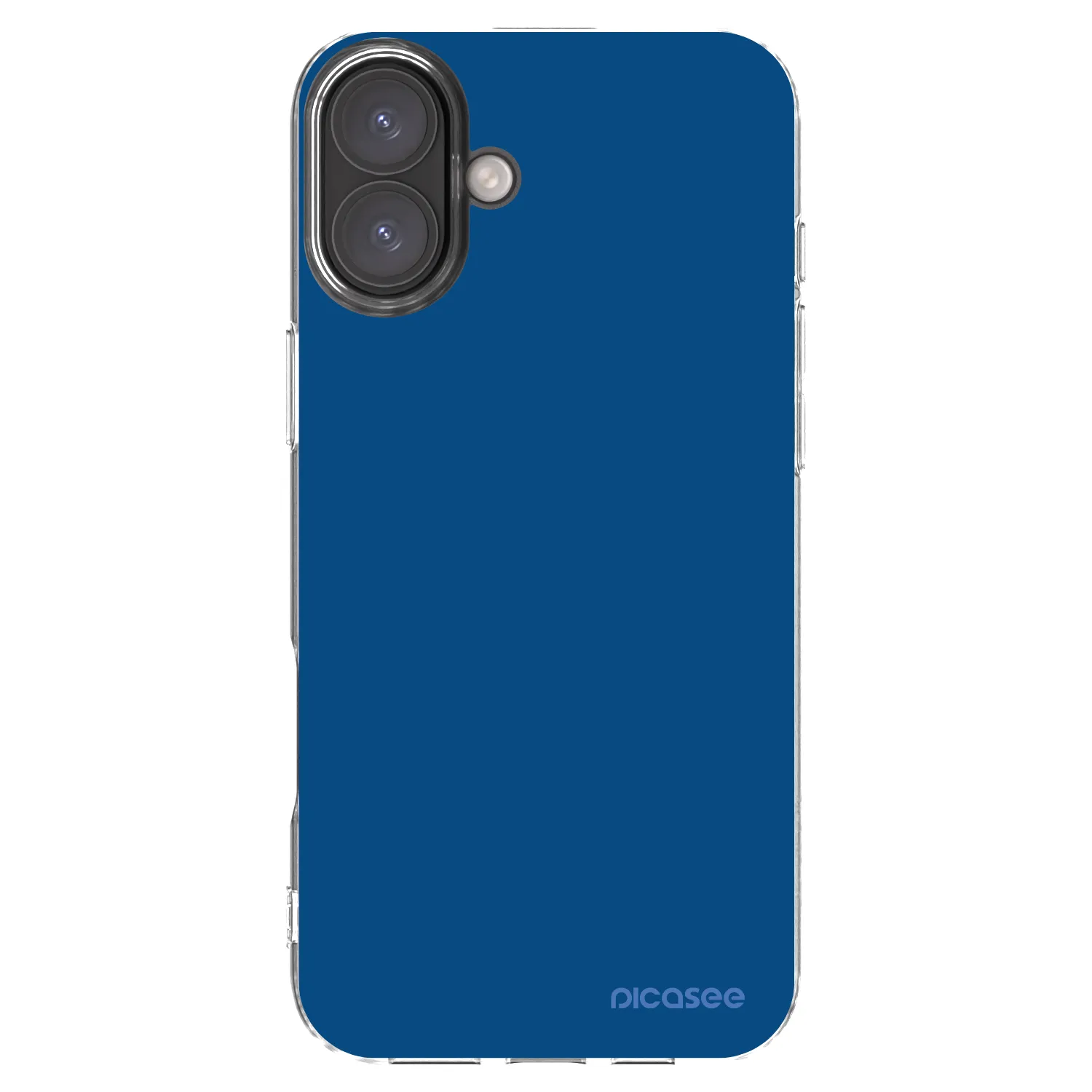 Picasee διαφανής θήκη σιλικόνης Apple iPhone 16 Plus - Navy Blue