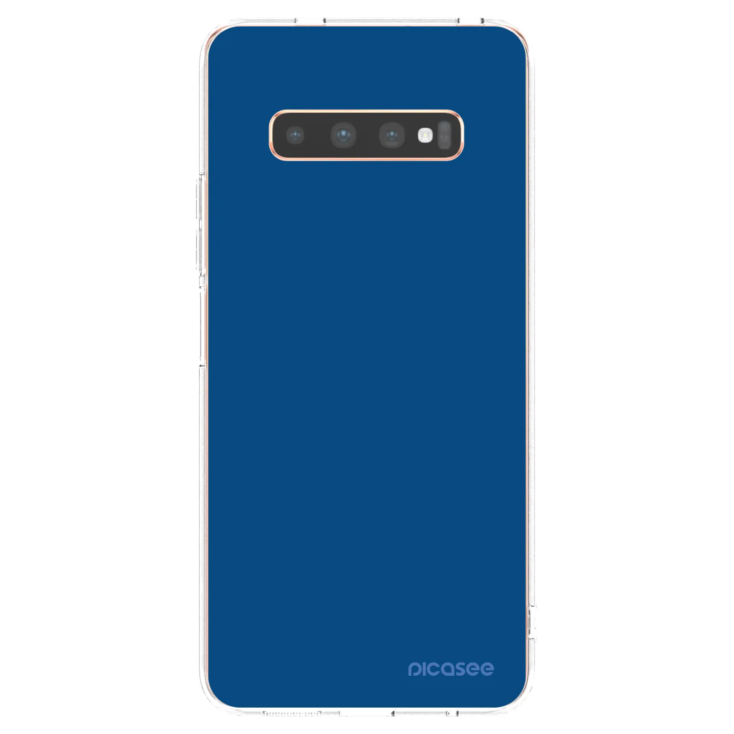 Picasee διαφανής θήκη σιλικόνης Samsung Galaxy S10 Plus G975 - Navy Blue
