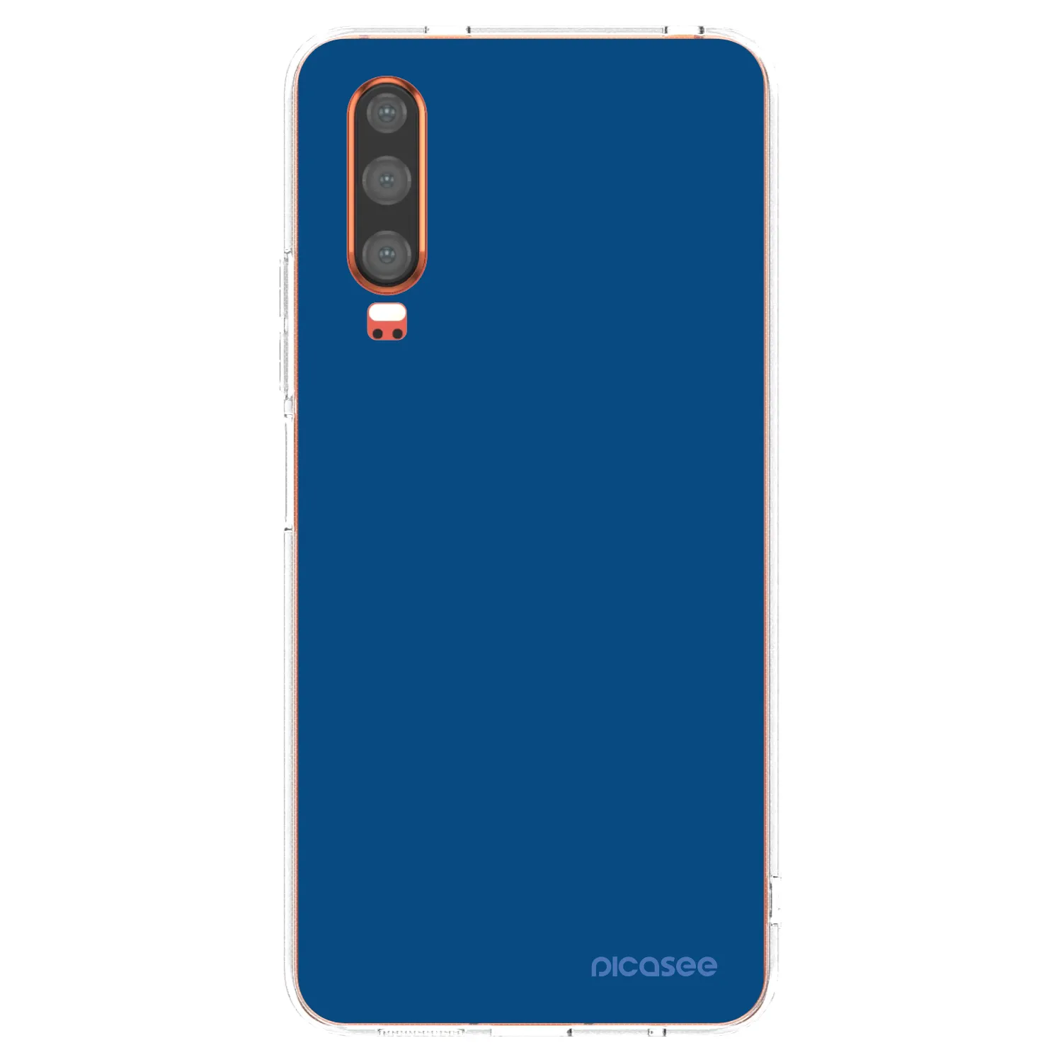 Picasee διαφανής θήκη σιλικόνης Huawei P30 - Navy Blue