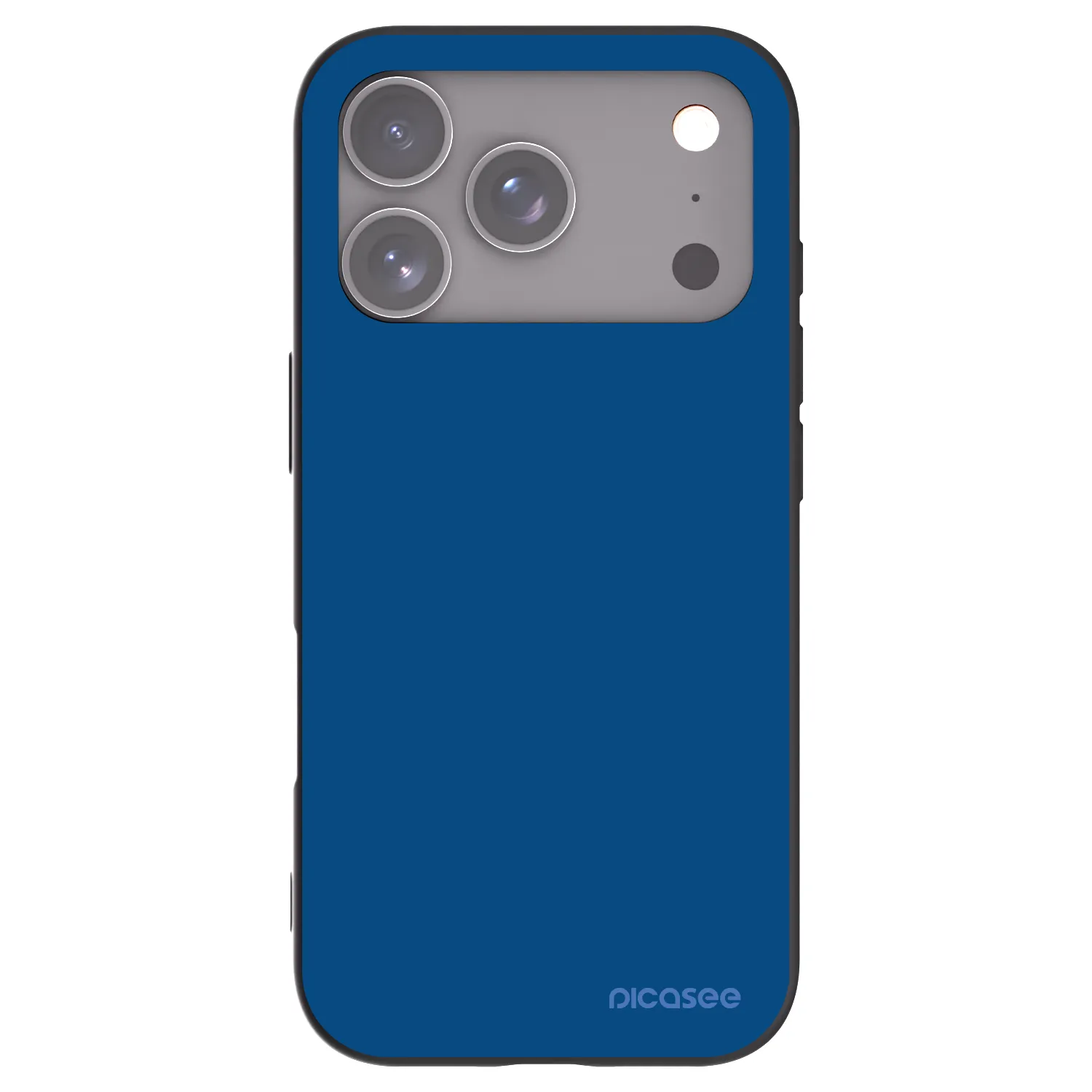 Picasee Μαύρη θήκη σιλικόνης για Apple iPhone 17 Pro - Navy Blue