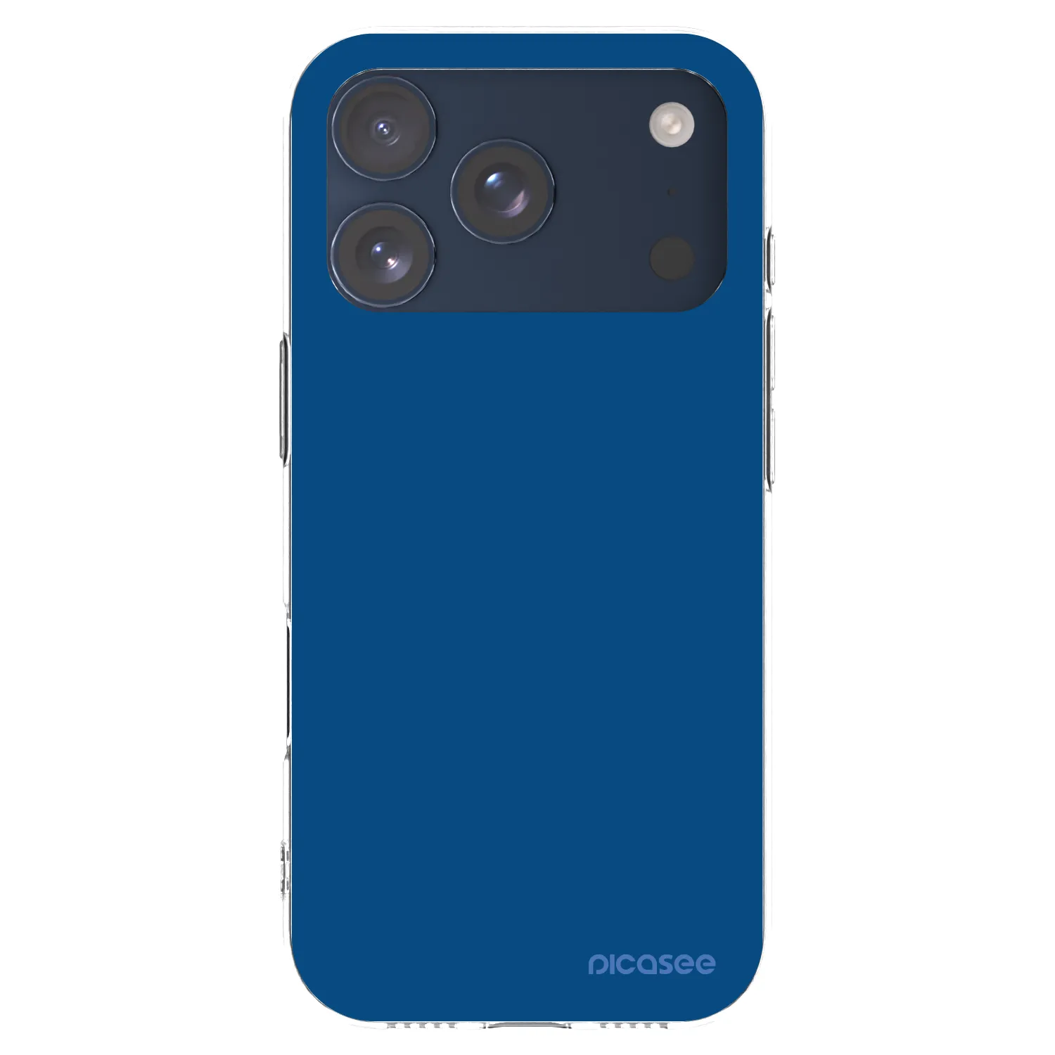 Picasee διαφανής θήκη σιλικόνης Apple iPhone 17 Pro - Navy Blue