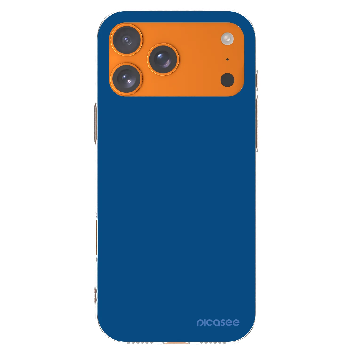 Picasee διαφανής θήκη σιλικόνης Apple iPhone 17 Pro Max - Navy Blue