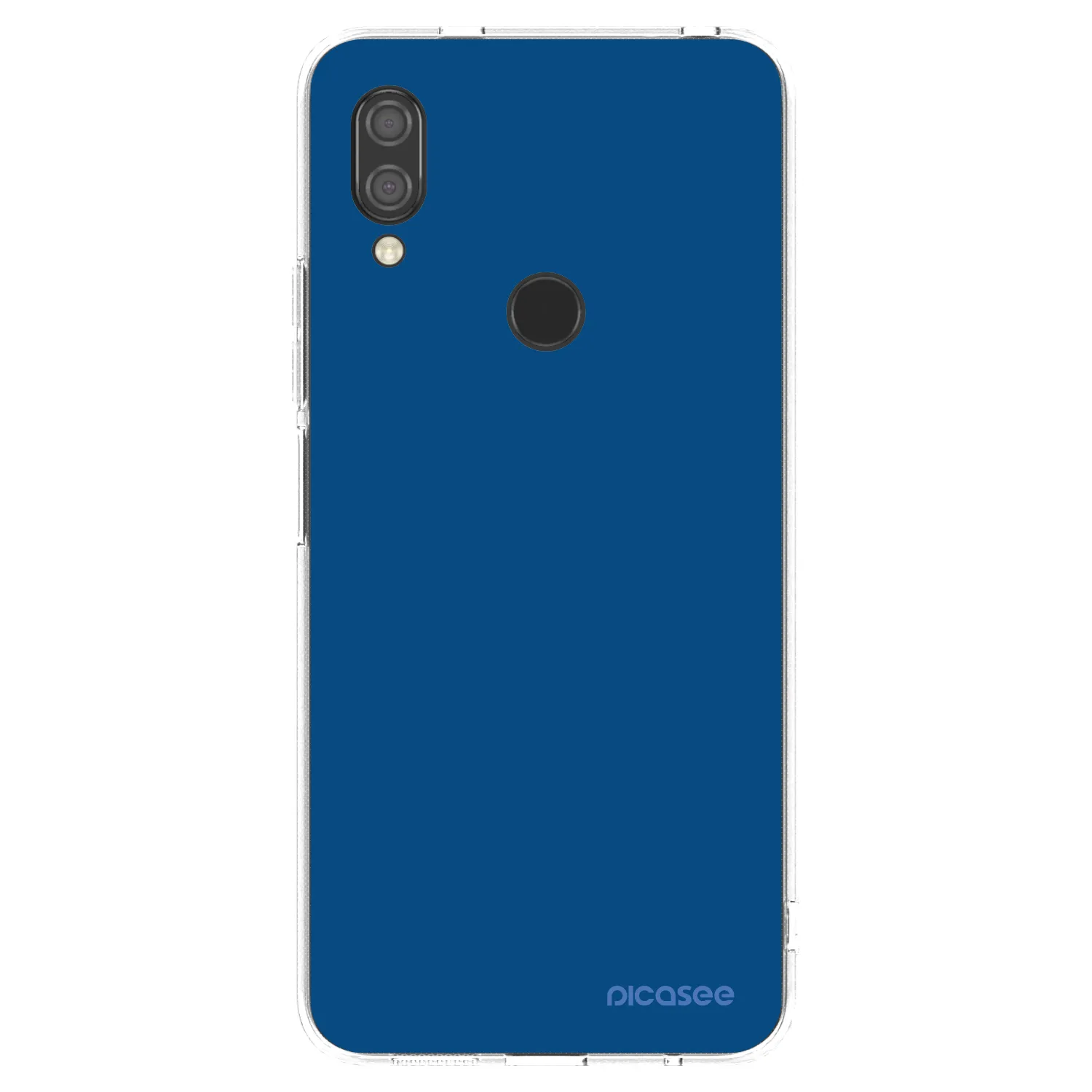 Picasee διαφανής θήκη σιλικόνης Xiaomi Redmi 7 - Navy Blue