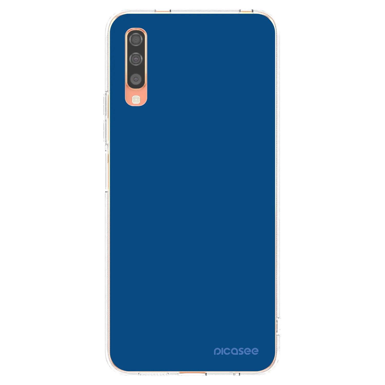 Picasee διαφανής θήκη σιλικόνης Samsung Galaxy A70 A705F - Navy Blue