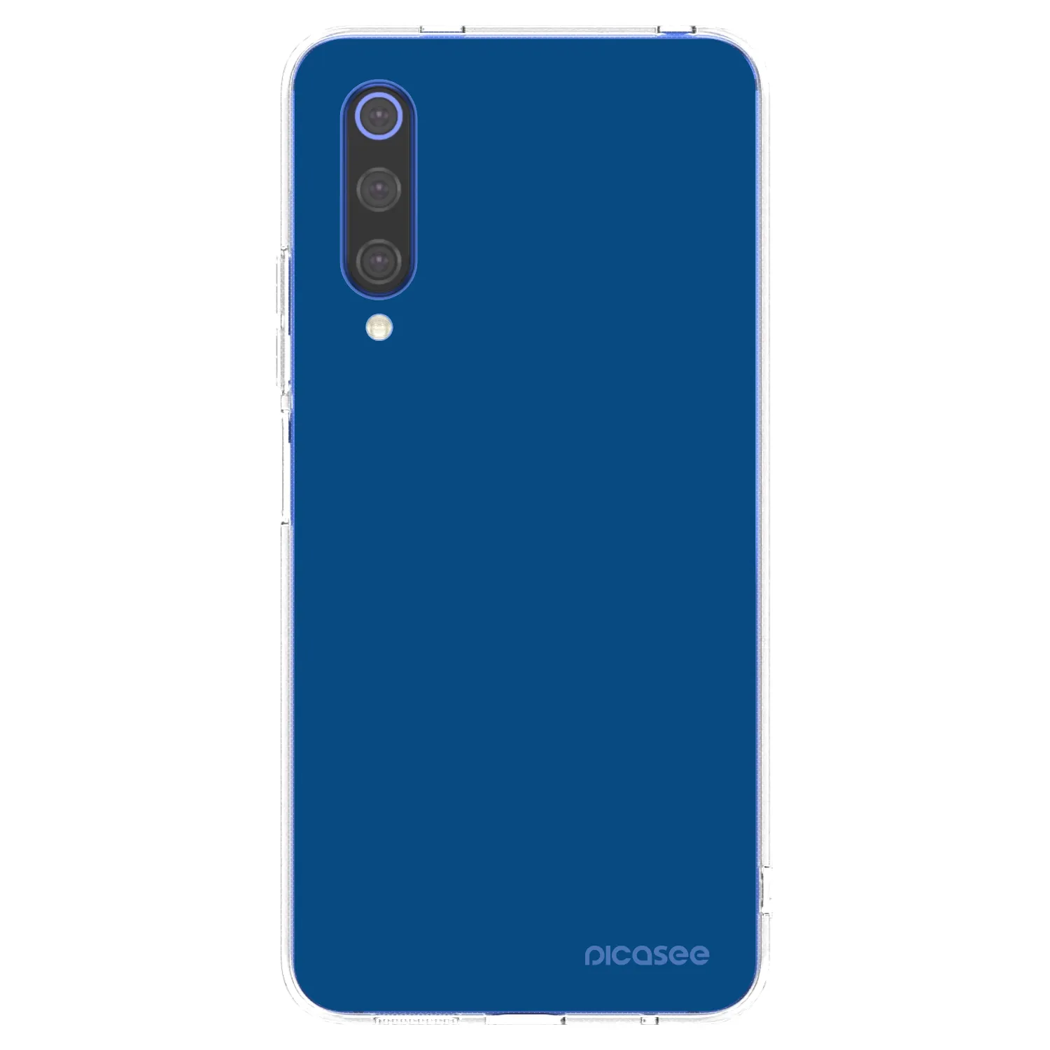 Picasee διαφανής θήκη σιλικόνης Xiaomi Mi 9 SE - Navy Blue