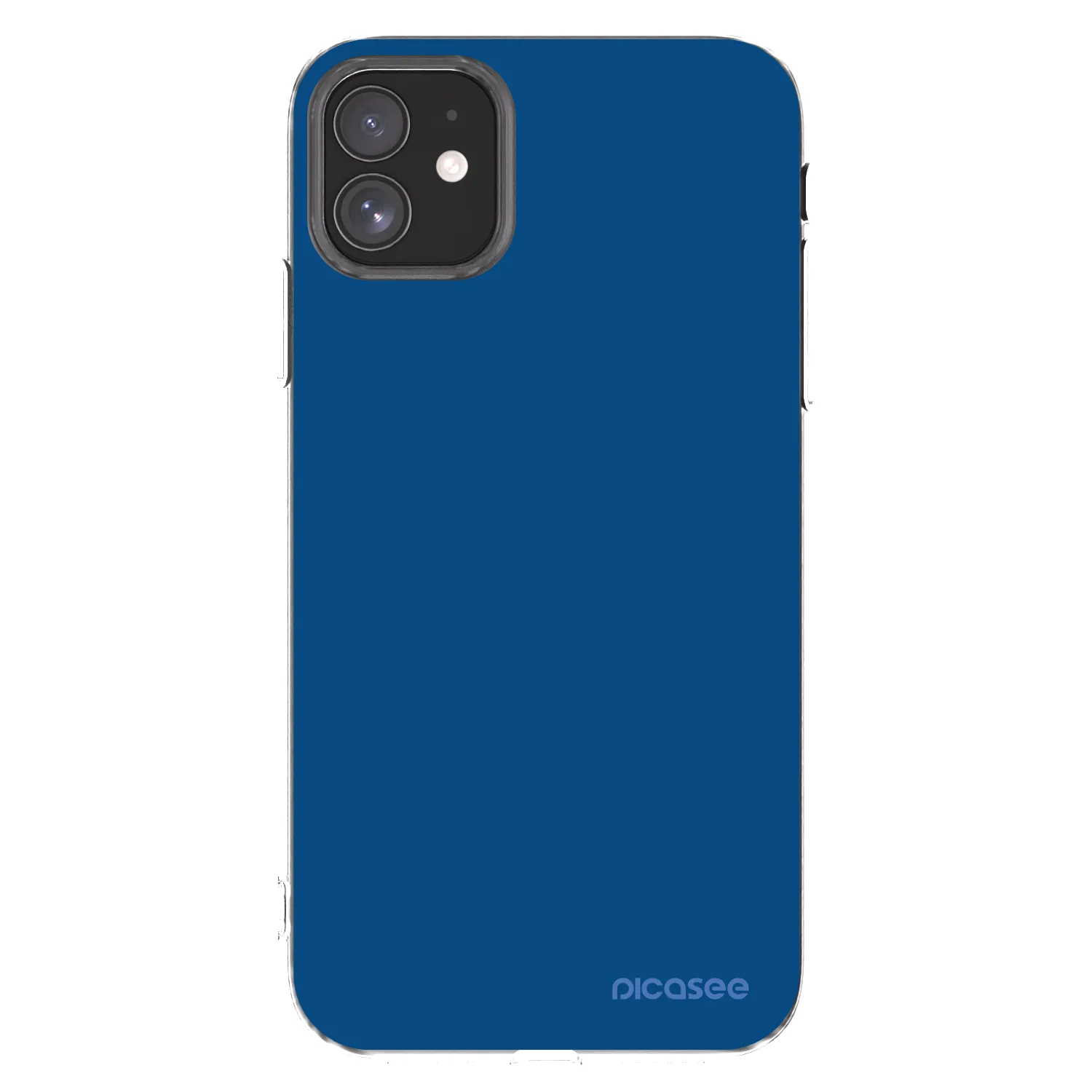 Picasee διαφανής θήκη σιλικόνης Apple iPhone 11 - Navy Blue