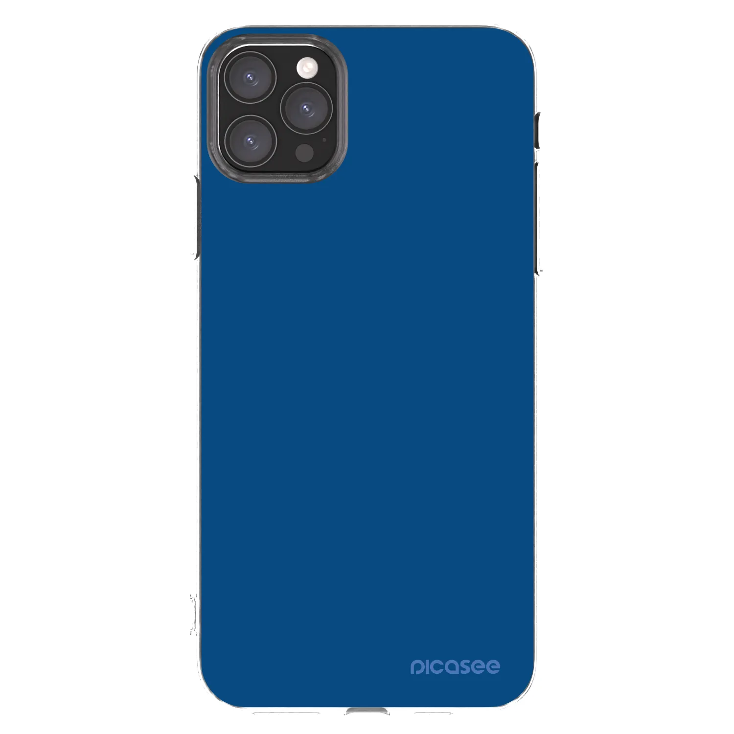 Picasee διαφανής θήκη σιλικόνης Apple iPhone 11 Pro Max - Navy Blue