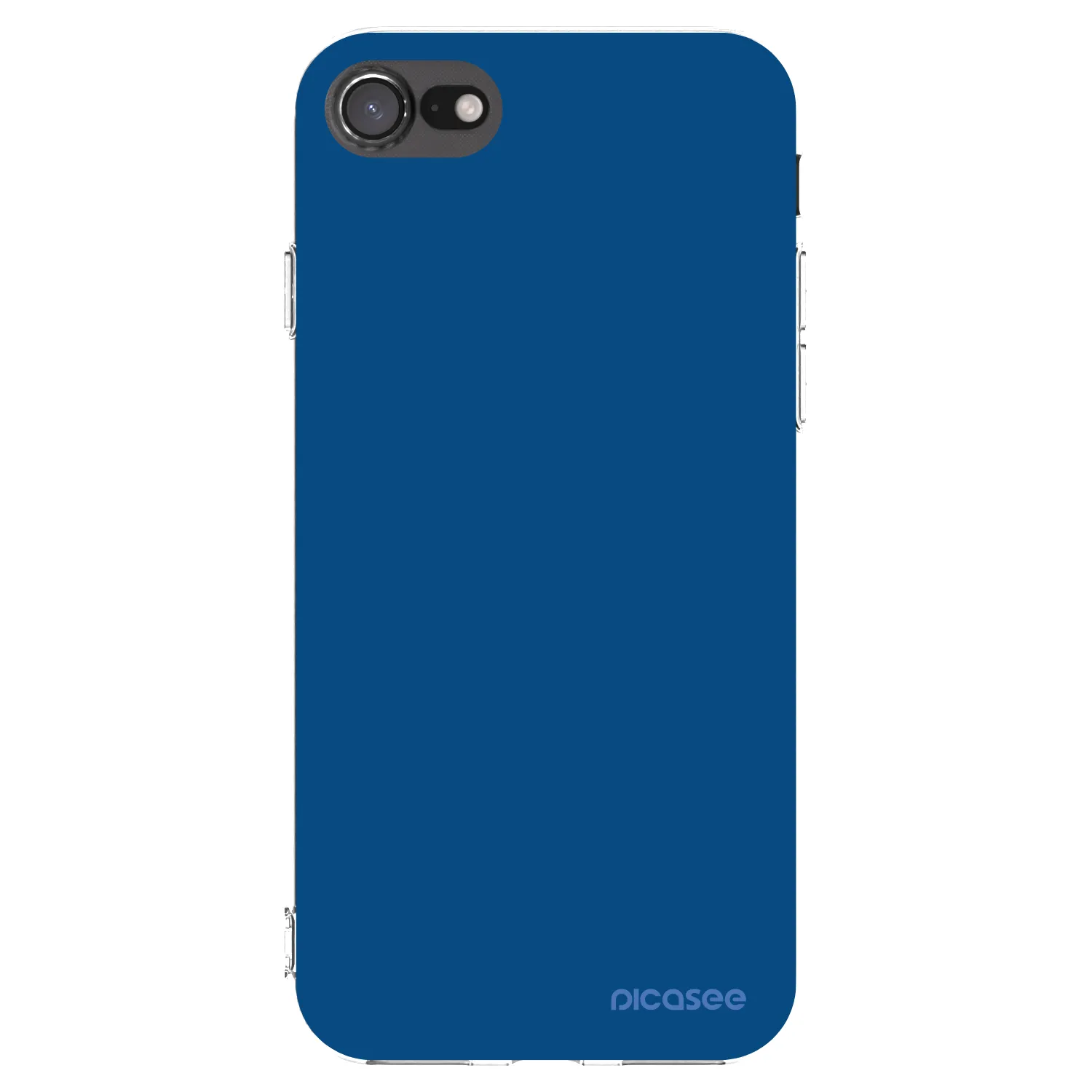 Picasee διαφανής θήκη σιλικόνης Apple iPhone 8 - Navy Blue