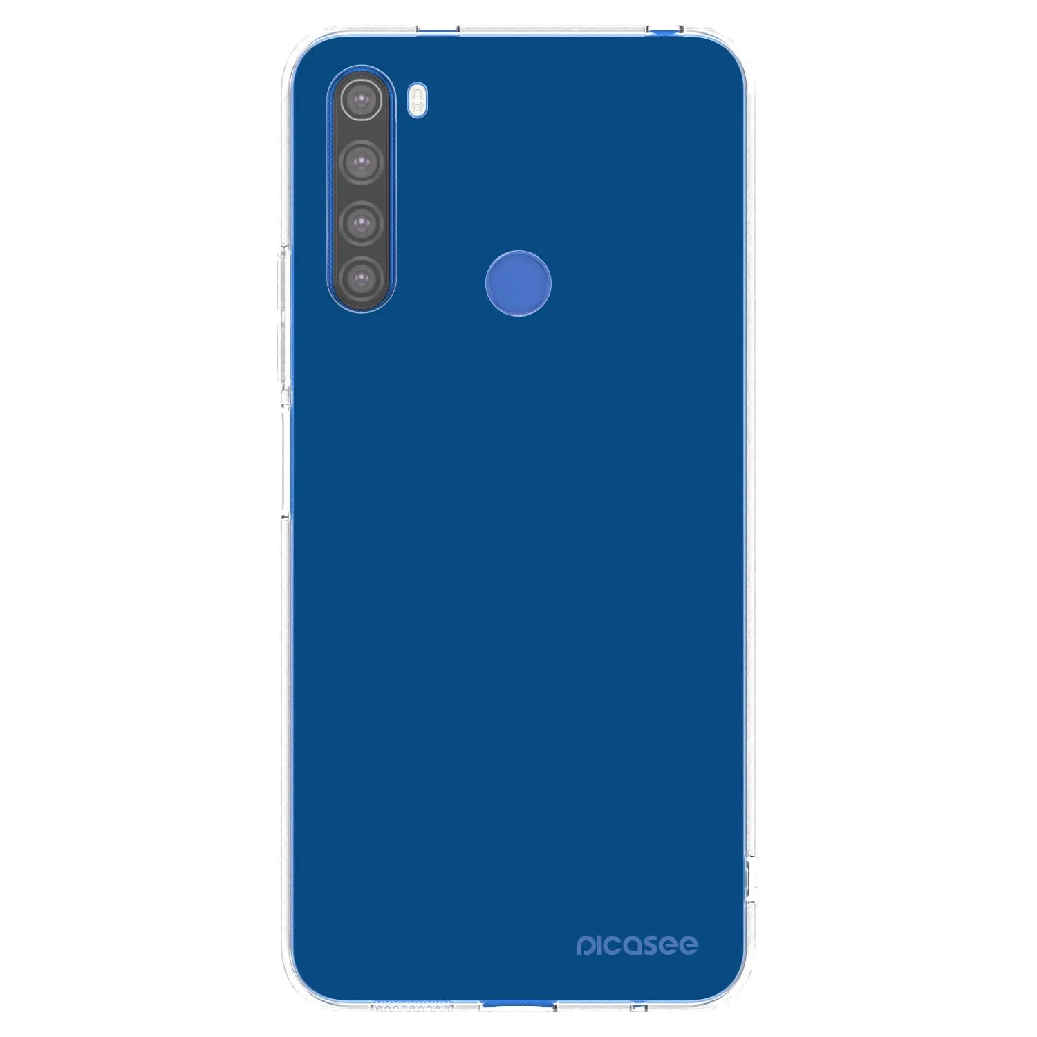 Picasee διαφανής θήκη σιλικόνης Xiaomi Redmi Note 8T - Navy Blue