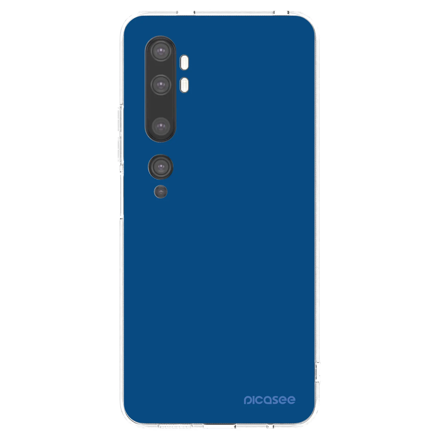 Picasee διαφανής θήκη σιλικόνης Xiaomi Mi Note 10 (Pro) - Navy Blue