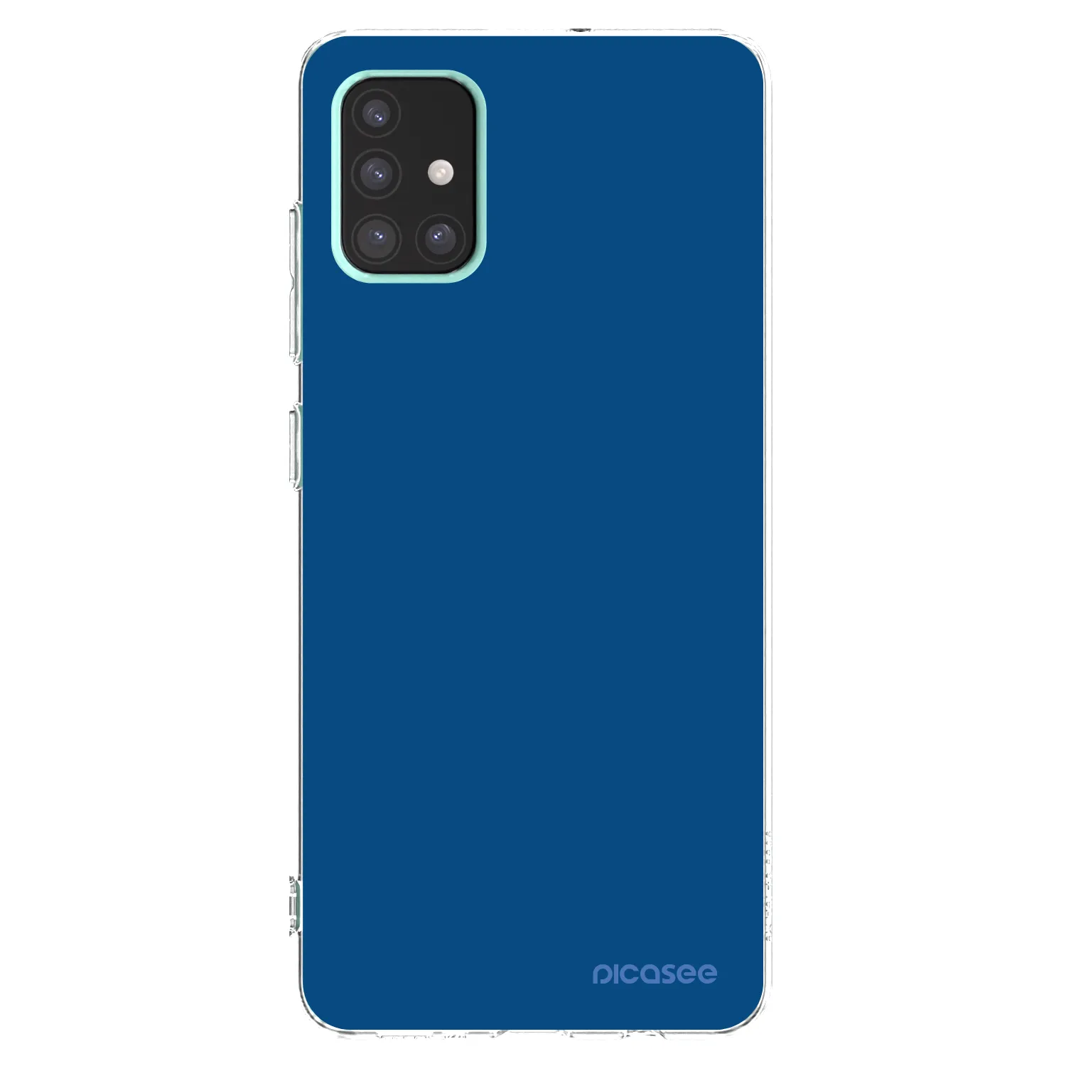 Picasee διαφανής θήκη σιλικόνης Samsung Galaxy A51 A515F - Navy Blue