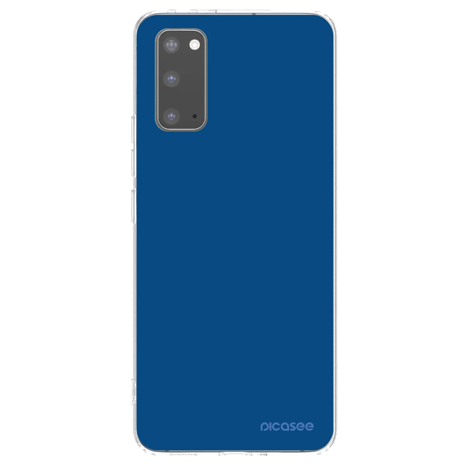 Picasee διαφανής θήκη σιλικόνης Samsung Galaxy S20 G980F - Navy Blue