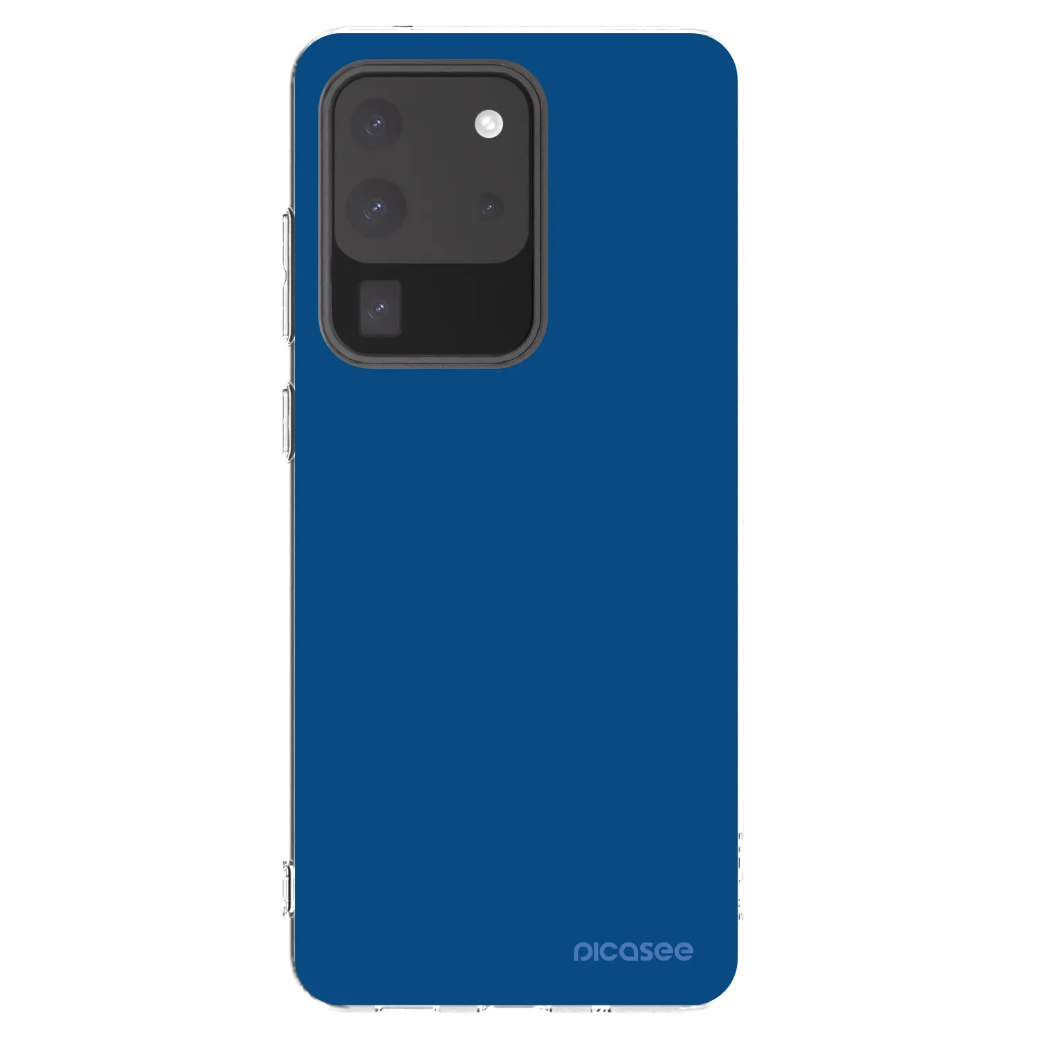 Picasee διαφανής θήκη σιλικόνης Samsung Galaxy S20 Ultra 5G G988F - Navy Blue