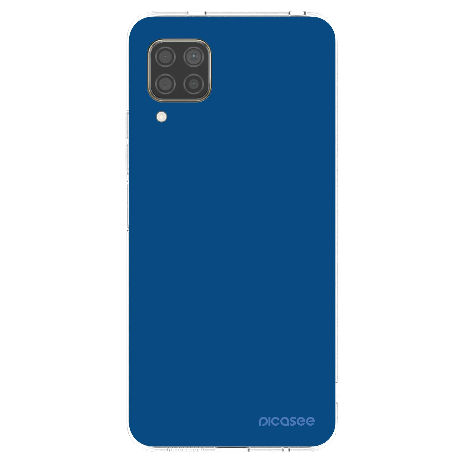 Picasee διαφανής θήκη σιλικόνης Huawei P40 Lite - Navy Blue