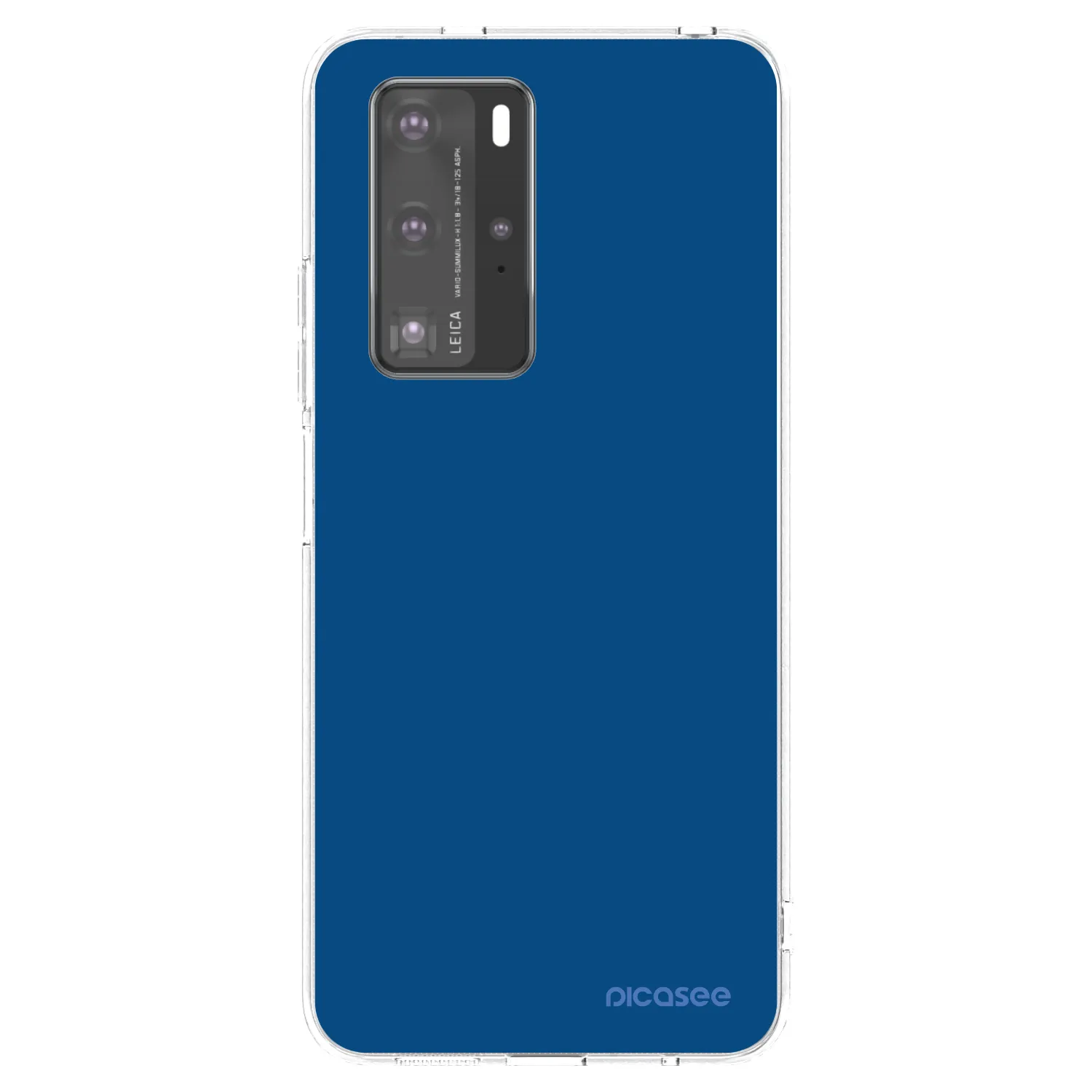 Picasee διαφανής θήκη σιλικόνης Huawei P40 Pro - Navy Blue