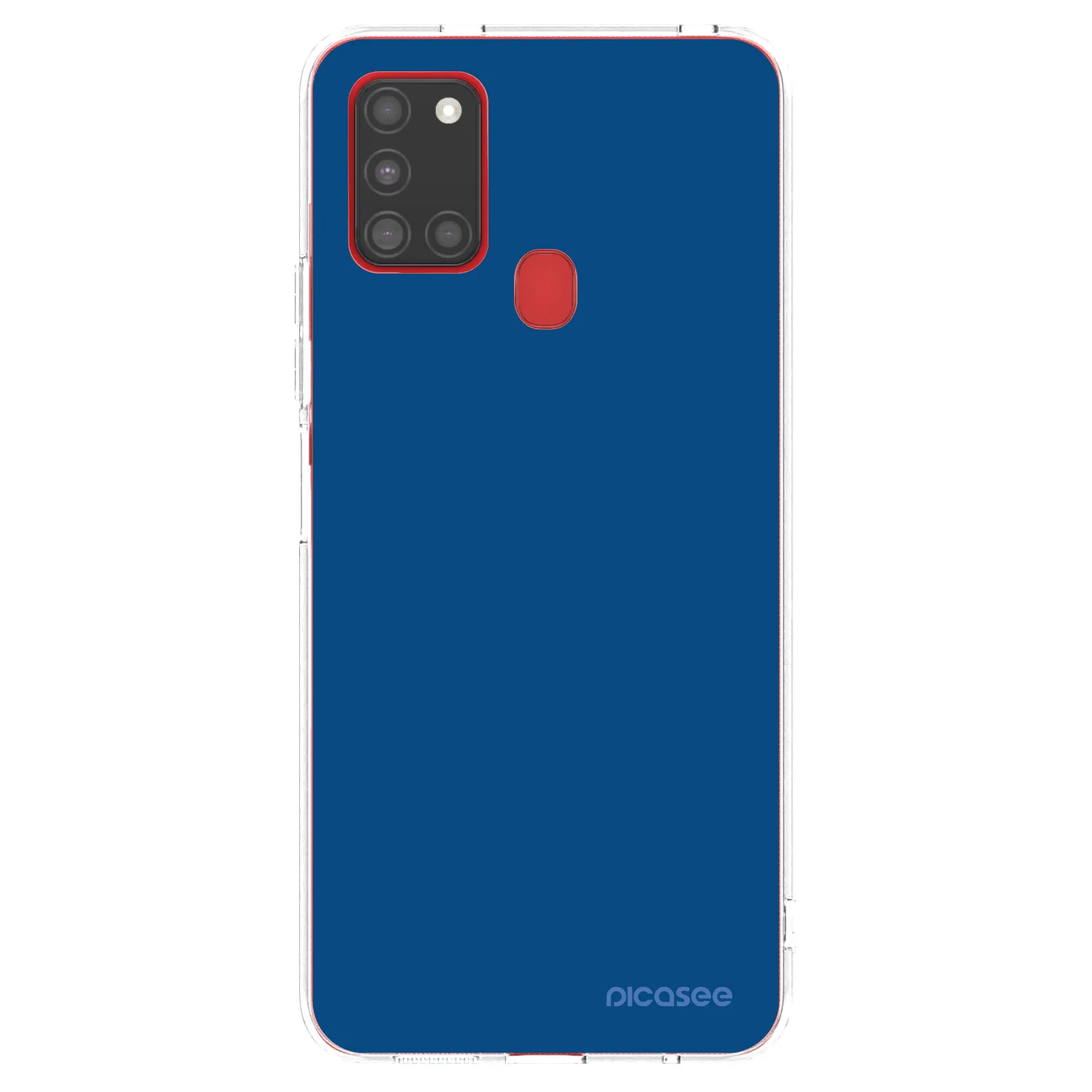 Picasee διαφανής θήκη σιλικόνης Samsung Galaxy A21s - Navy Blue