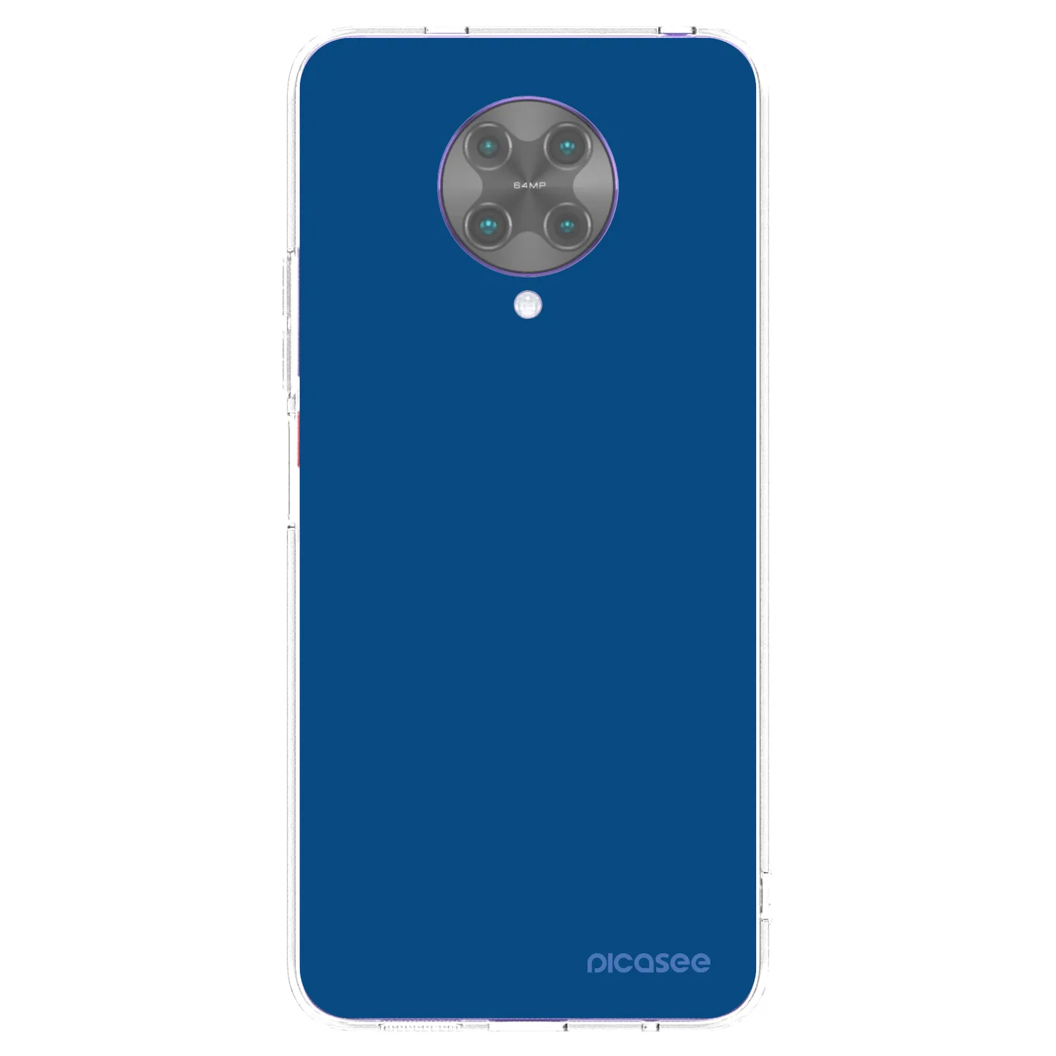 Picasee διαφανής θήκη σιλικόνης Xiaomi Poco F2 Pro - Navy Blue