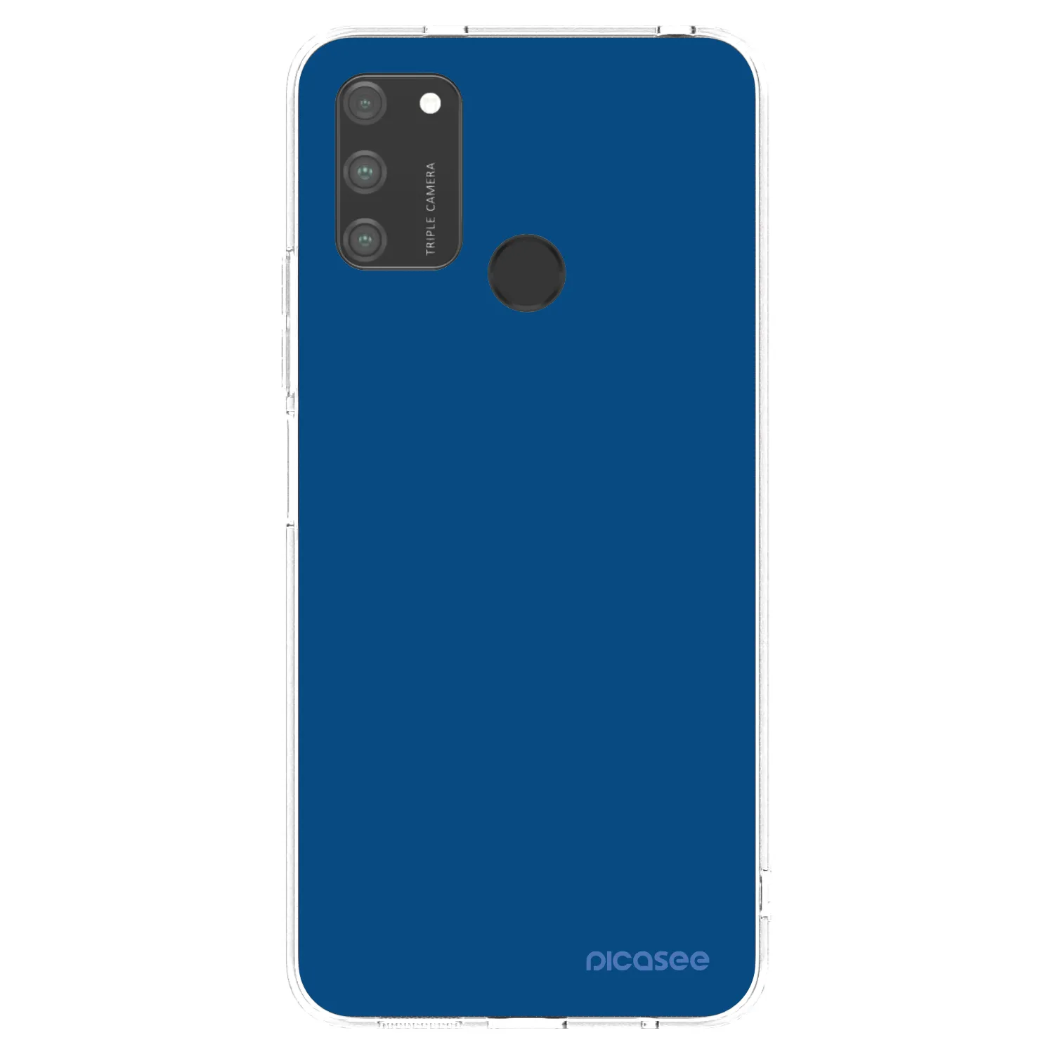 Picasee διαφανής θήκη σιλικόνης Honor 9A - Navy Blue