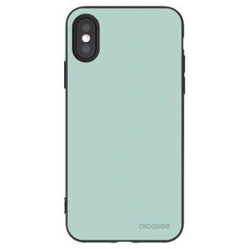 Picasee Μαύρη θήκη σιλικόνης για Apple iPhone X/XS - Pastel Charm