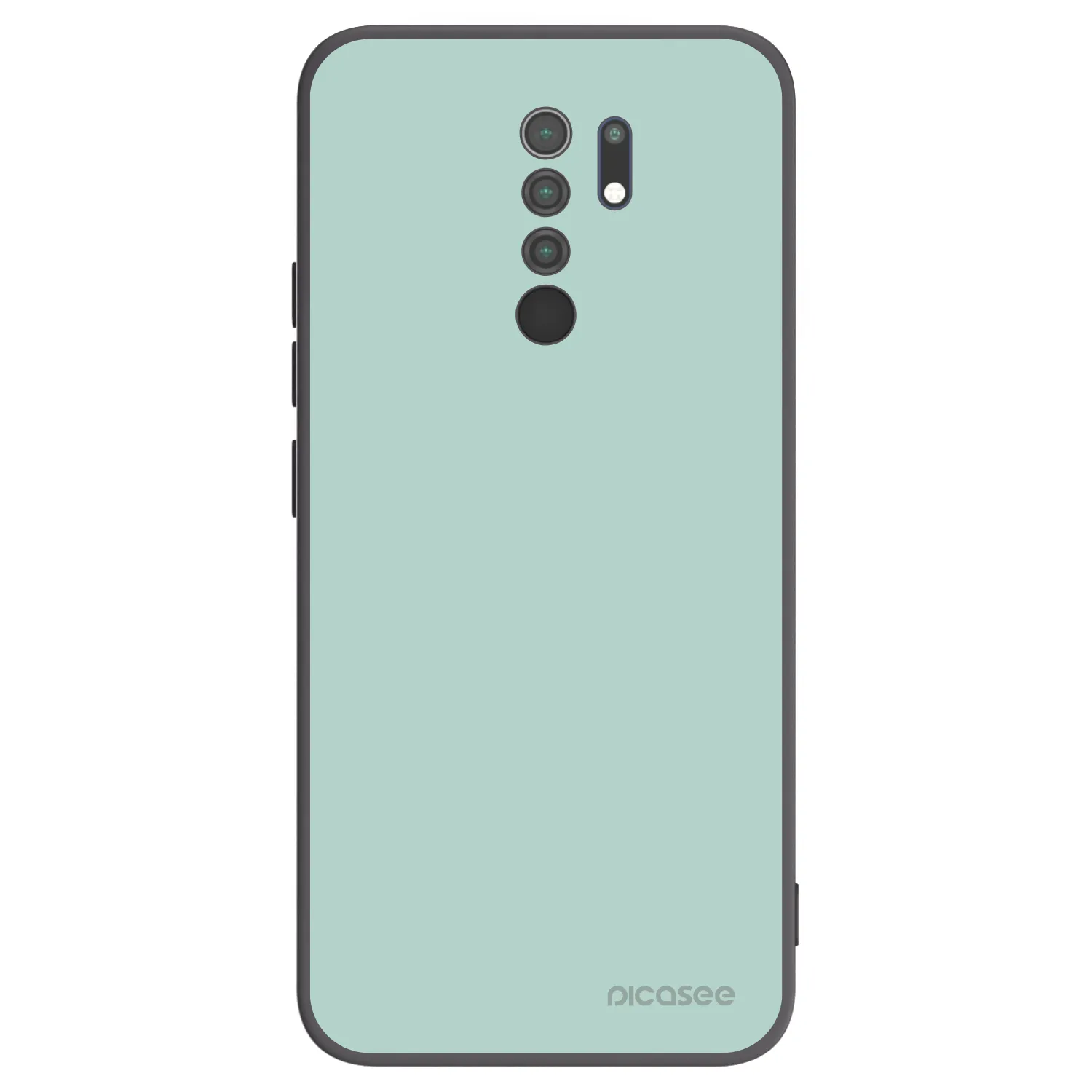 Picasee Μαύρη θήκη σιλικόνης για Xiaomi Redmi 9 - Pastel Charm