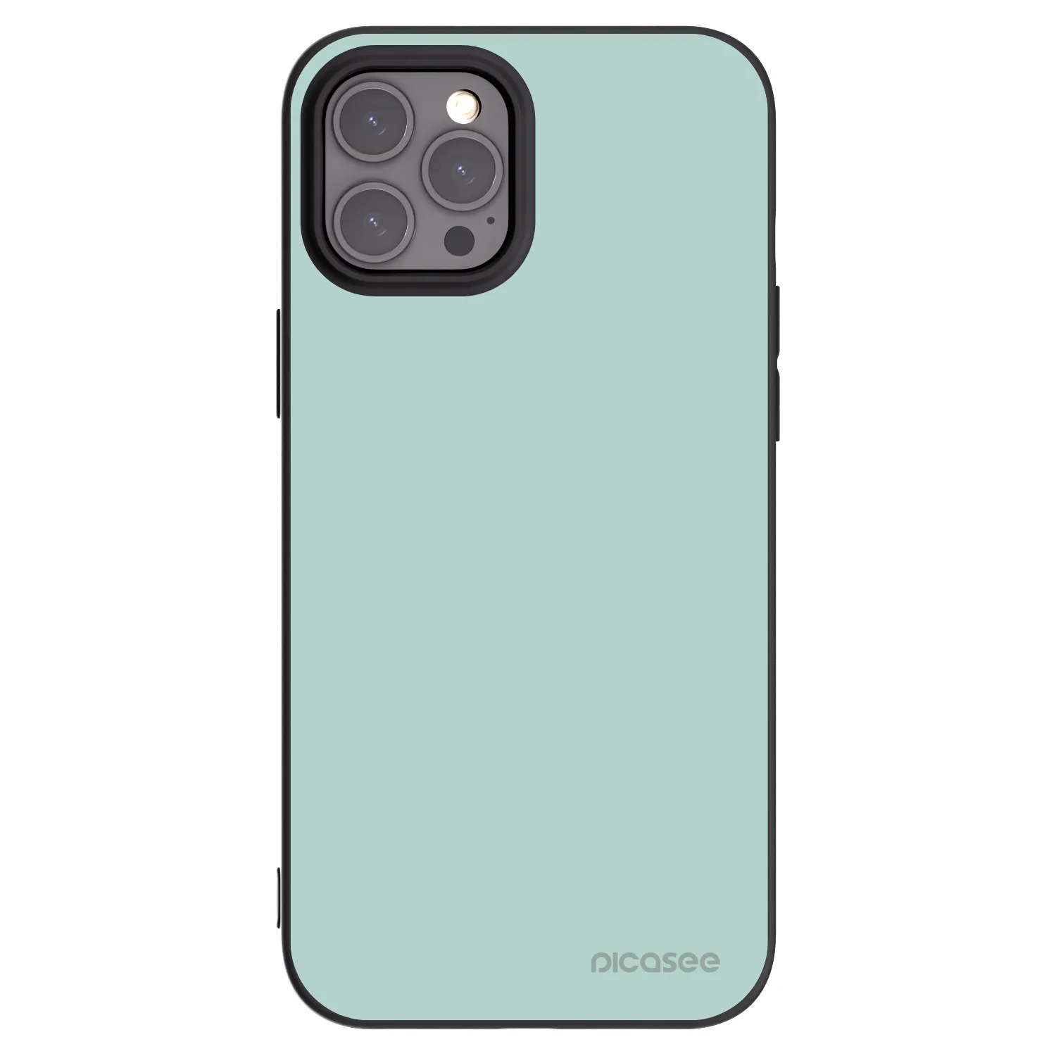 Picasee Μαύρη θήκη σιλικόνης για Apple iPhone 12 Pro Max - Pastel Charm