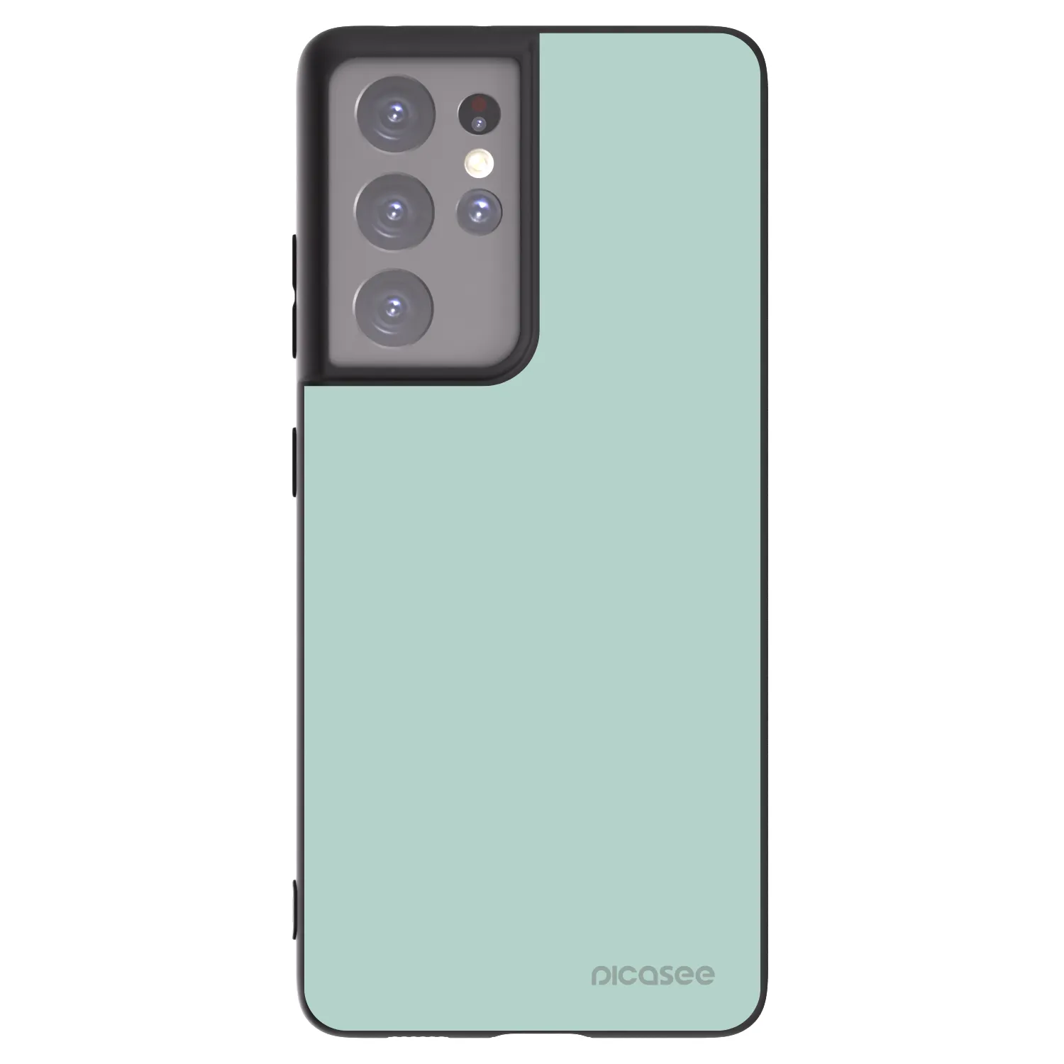Picasee Μαύρη θήκη σιλικόνης για Samsung Galaxy S21 Ultra 5G G998B - Pastel Charm