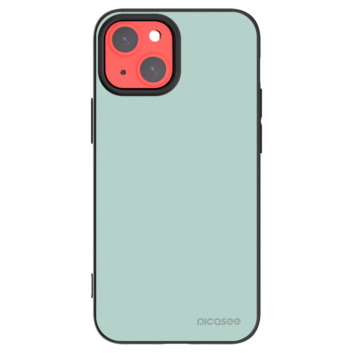 Picasee Μαύρη θήκη σιλικόνης για Apple iPhone 13 mini - Pastel Charm