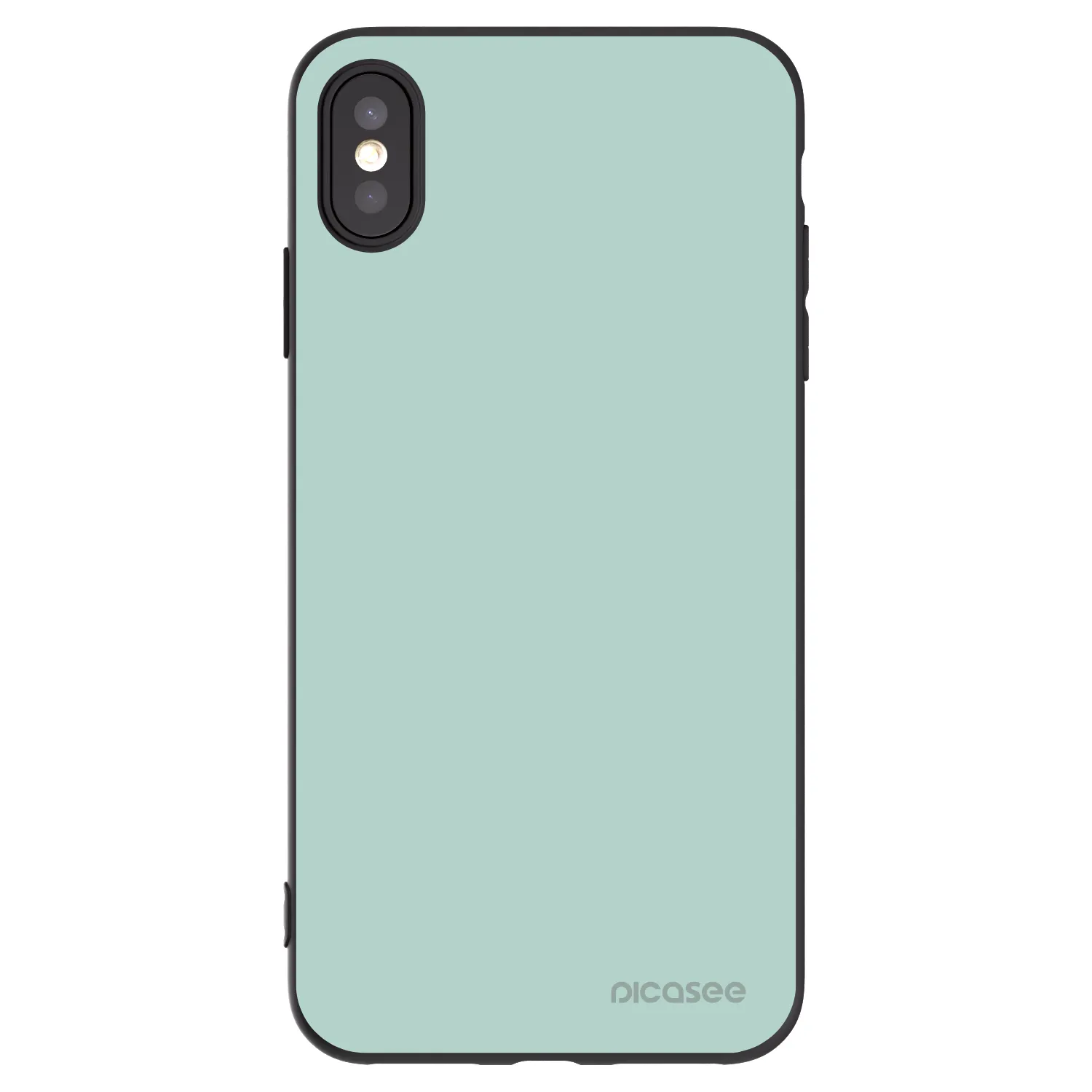 Picasee Μαύρη θήκη σιλικόνης για Apple iPhone XS Max - Pastel Charm