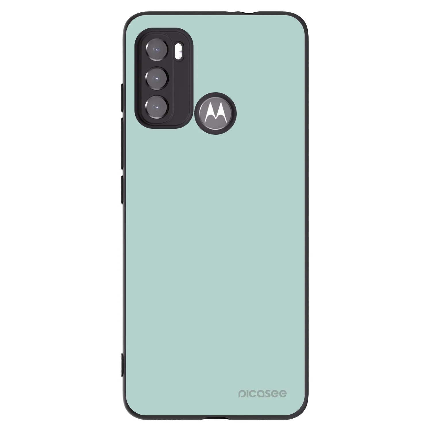 Picasee Μαύρη θήκη σιλικόνης για Motorola Moto G60 - Pastel Charm