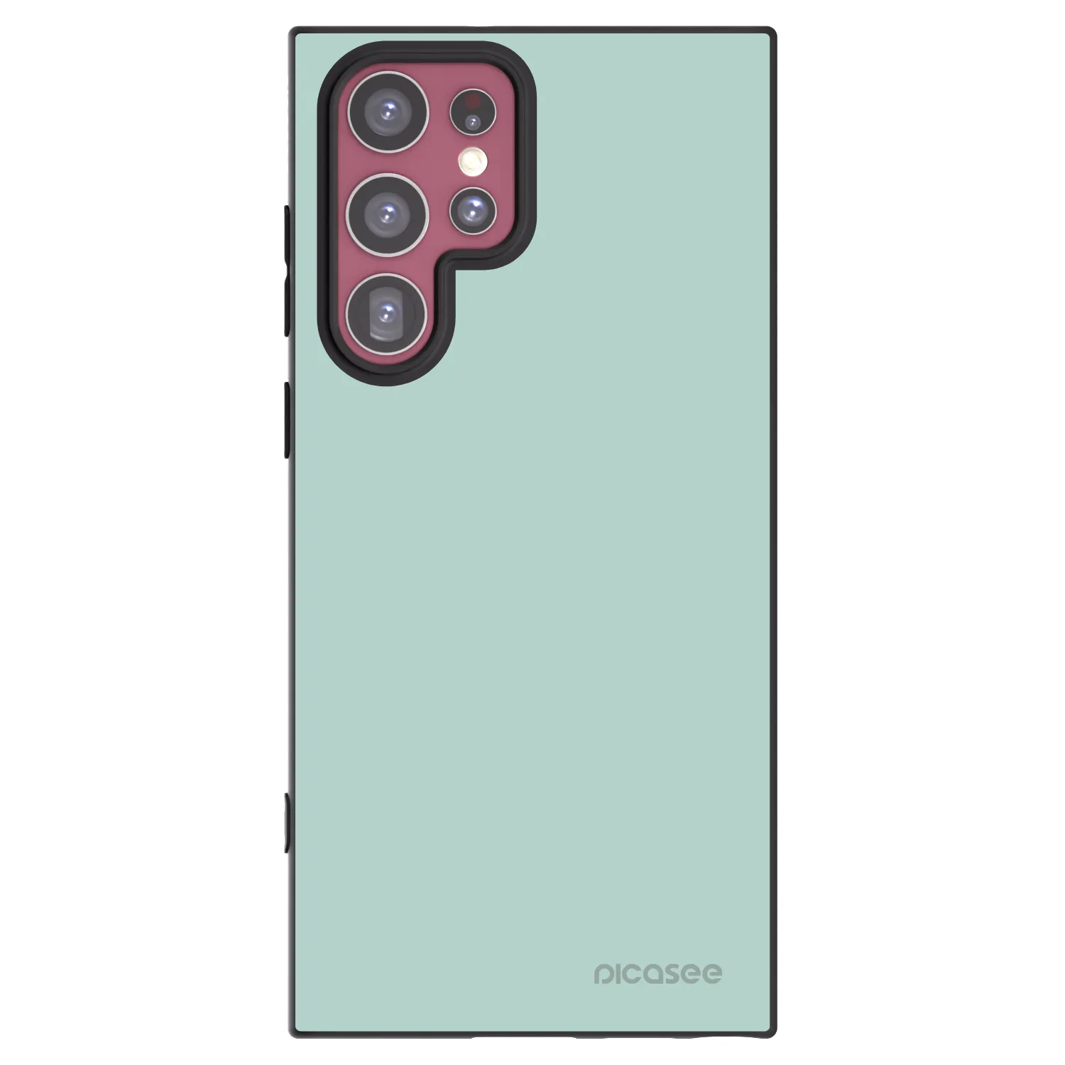 Picasee Μαύρη θήκη σιλικόνης για Samsung Galaxy S22 Ultra 5G - Pastel Charm