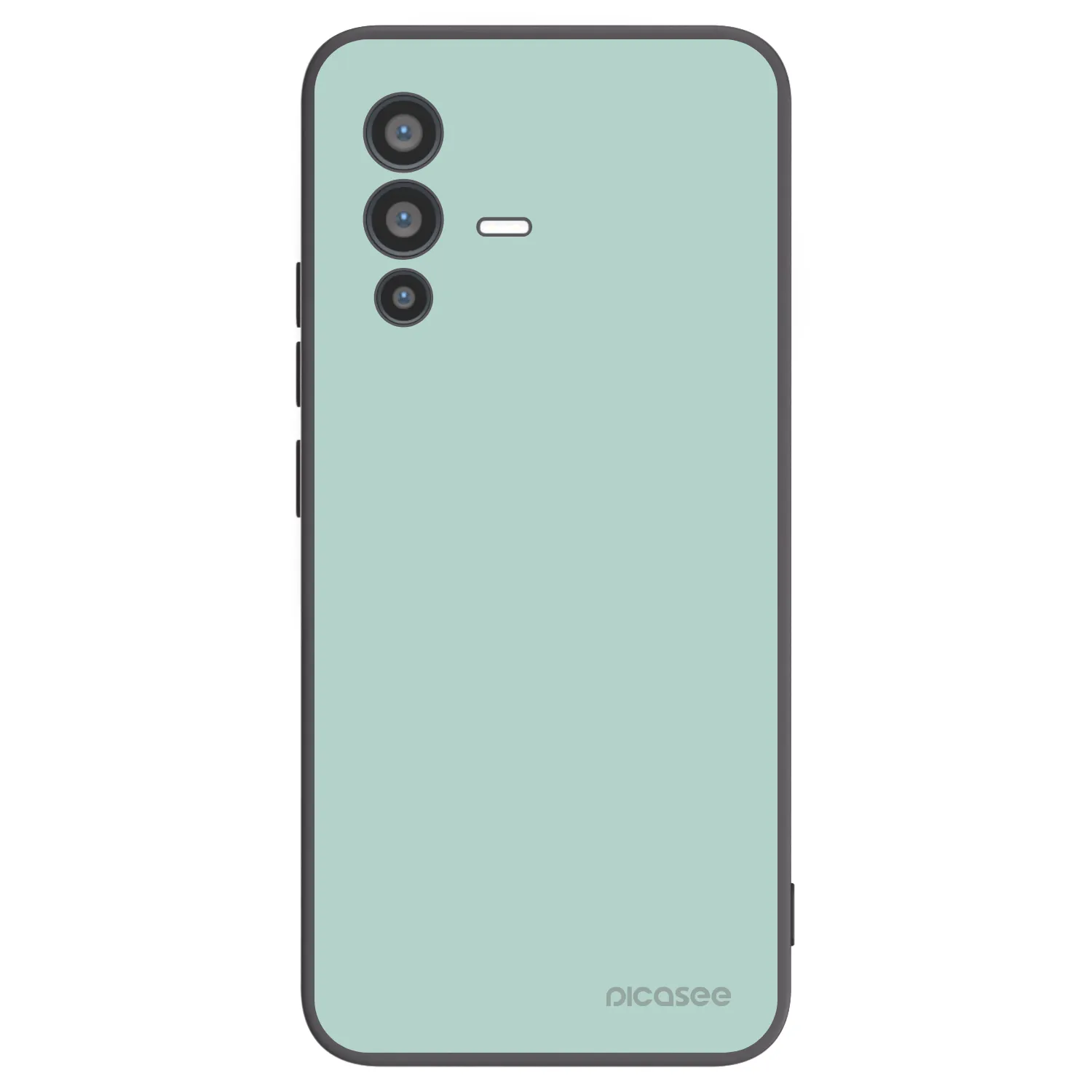 Picasee Μαύρη θήκη σιλικόνης για Vivo V23 5G - Pastel Charm