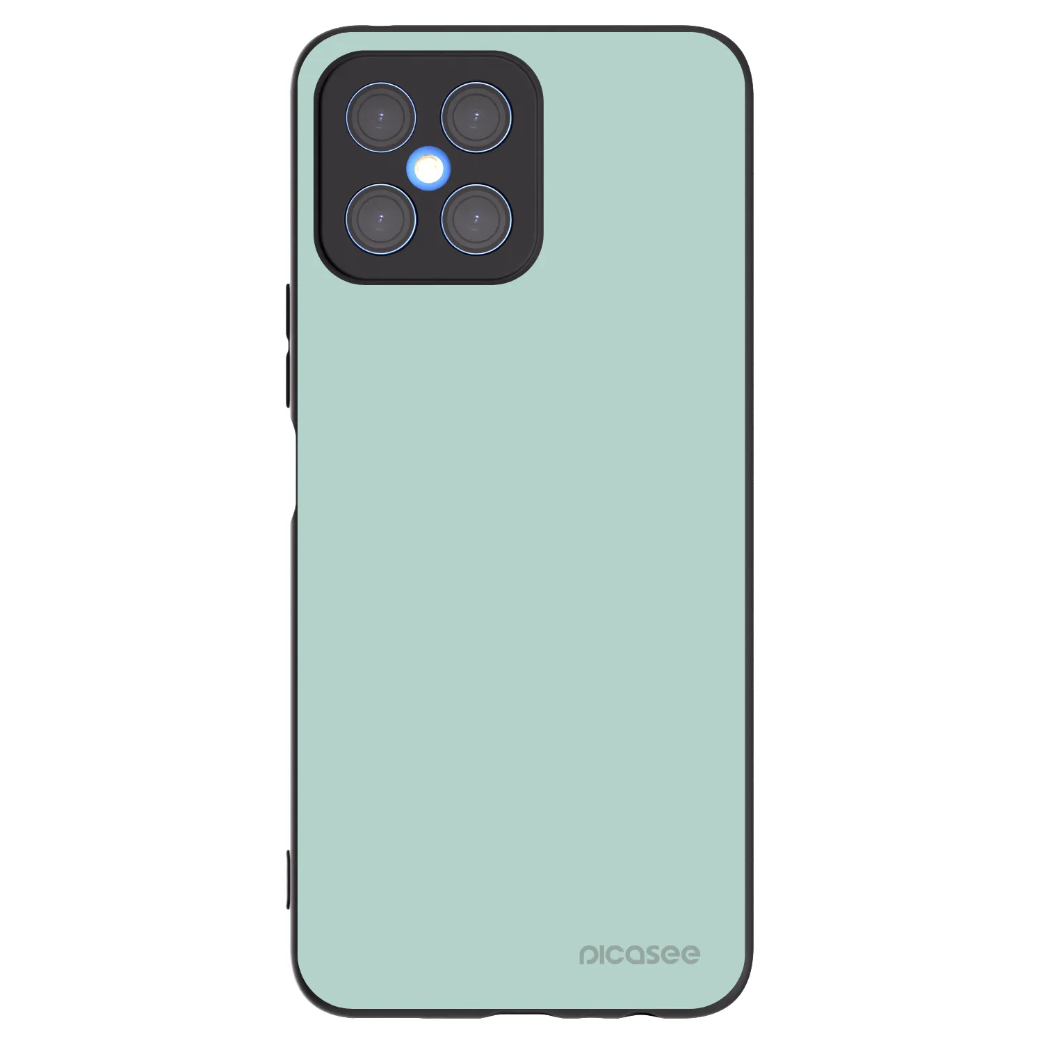 Picasee Μαύρη θήκη σιλικόνης για Honor X8 4G - Pastel Charm