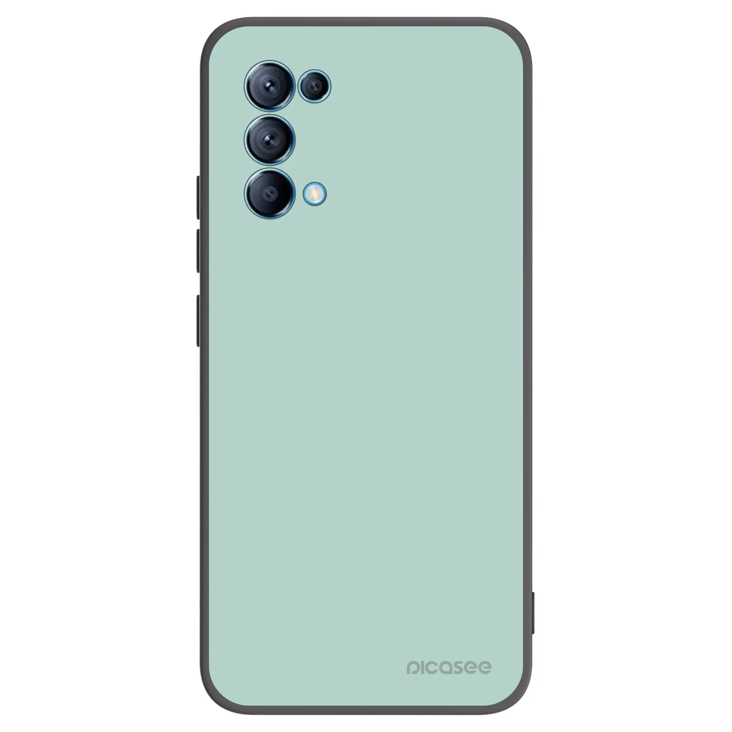 Picasee Μαύρη θήκη σιλικόνης για OPPO A16s - Pastel Charm