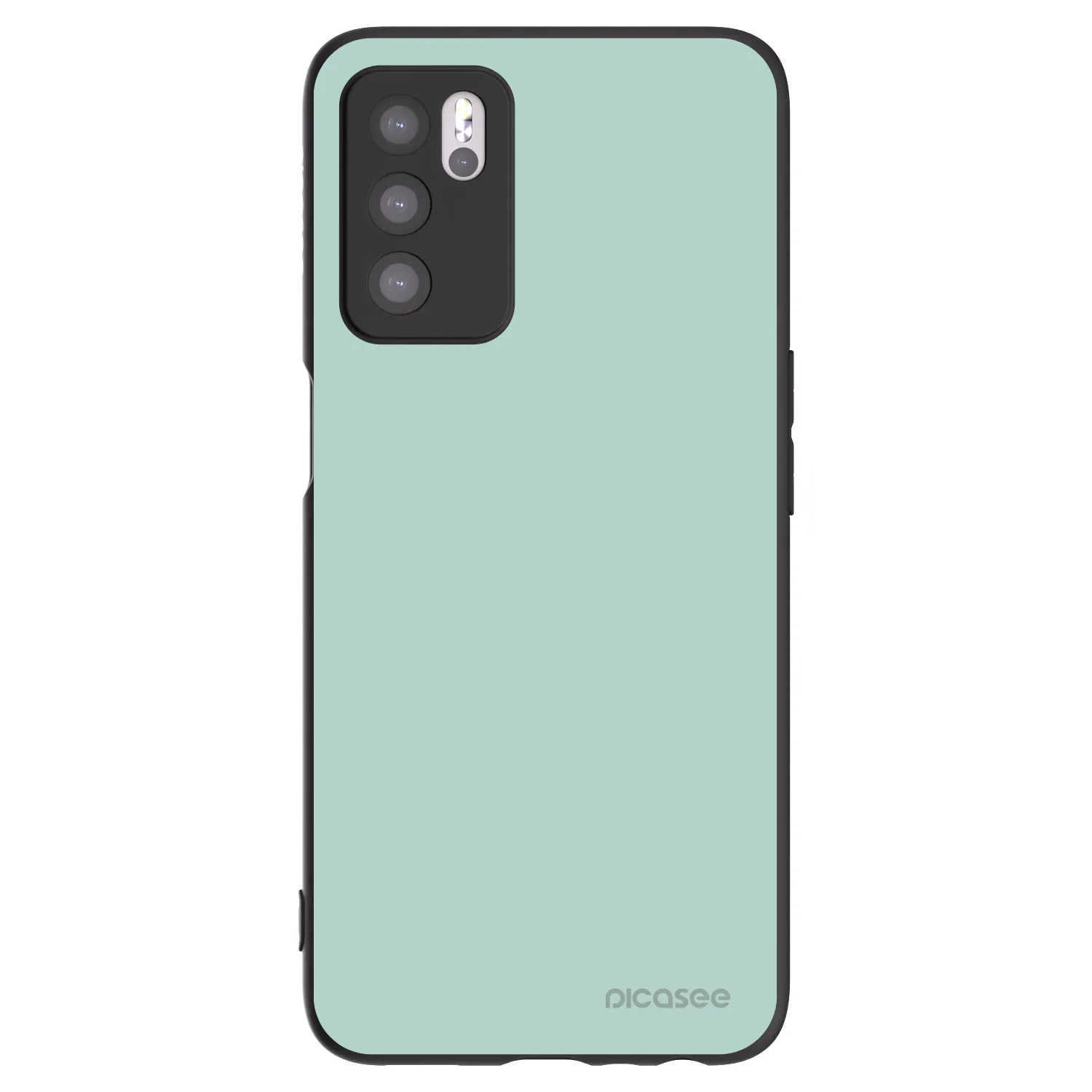 Picasee Μαύρη θήκη σιλικόνης για OPPO A16 - Pastel Charm