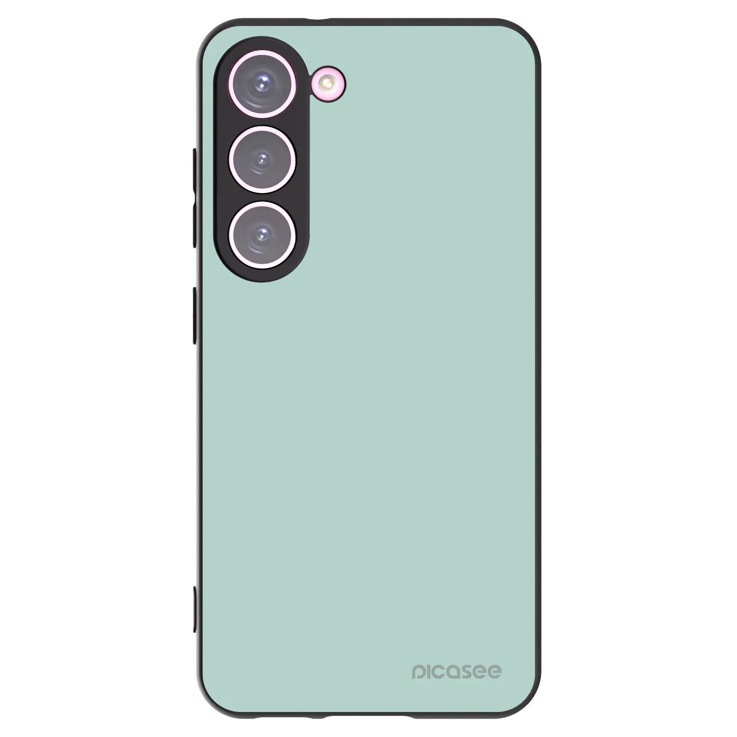 Picasee Μαύρη θήκη σιλικόνης για Samsung Galaxy S23 5G - Pastel Charm