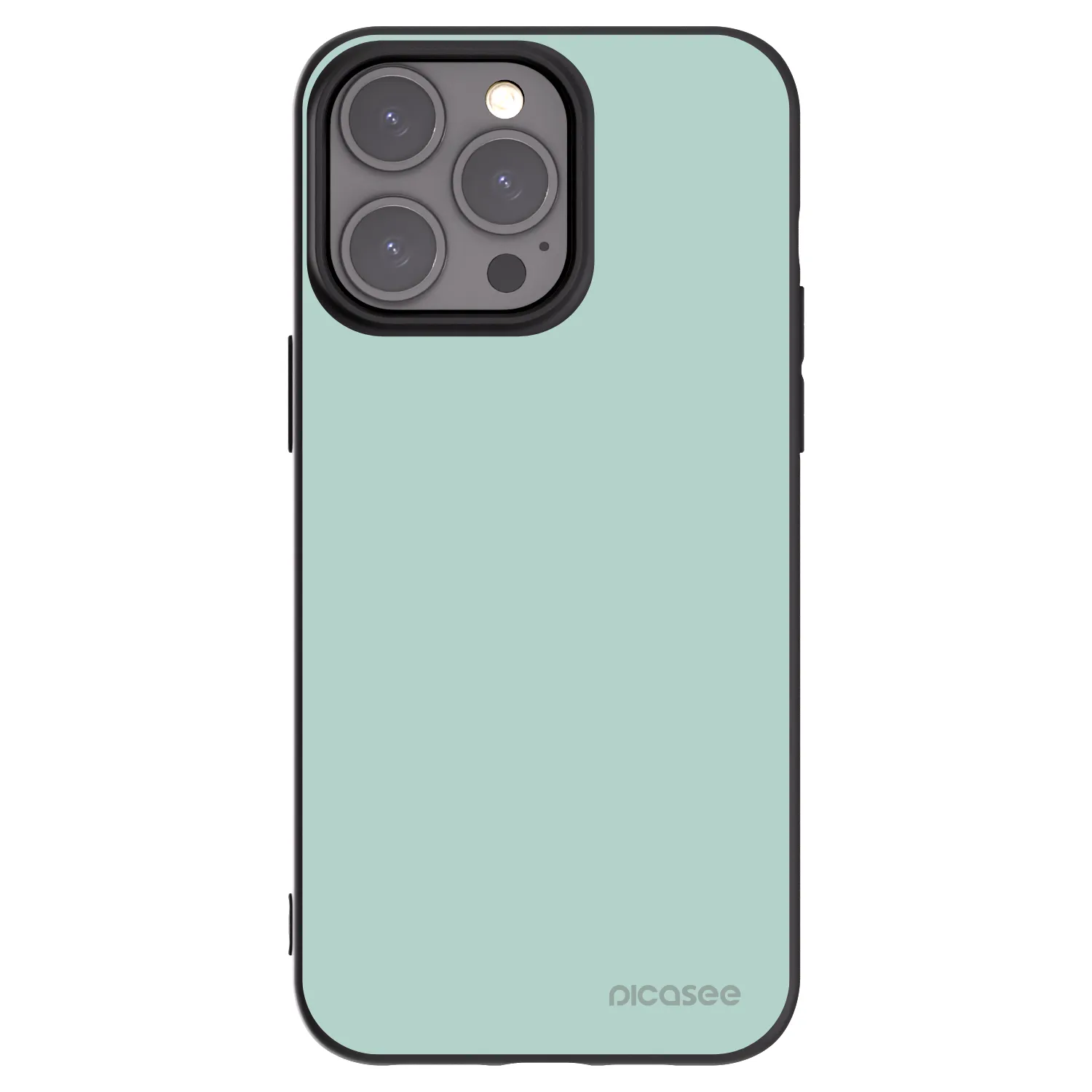 Picasee Μαύρη θήκη σιλικόνης για Apple iPhone 15 Pro Max - Pastel Charm