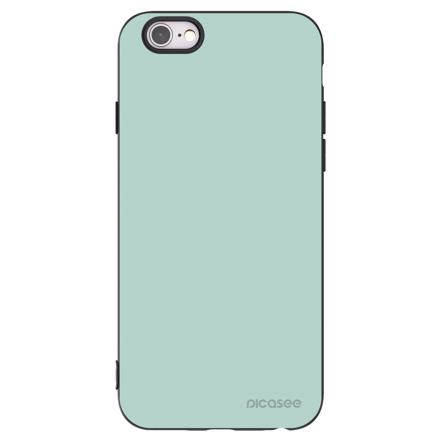 Picasee Μαύρη θήκη σιλικόνης για Apple iPhone 6/6S - Pastel Charm