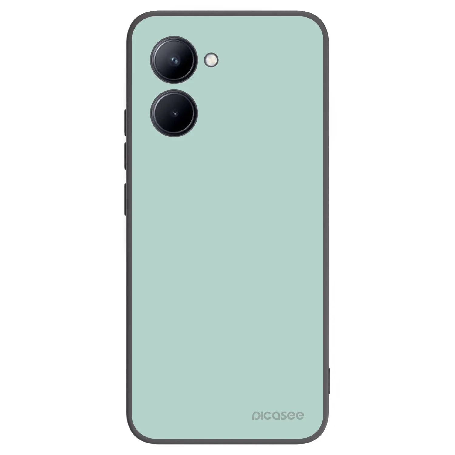 Picasee Μαύρη θήκη σιλικόνης για Realme C33 (2023) - Pastel Charm