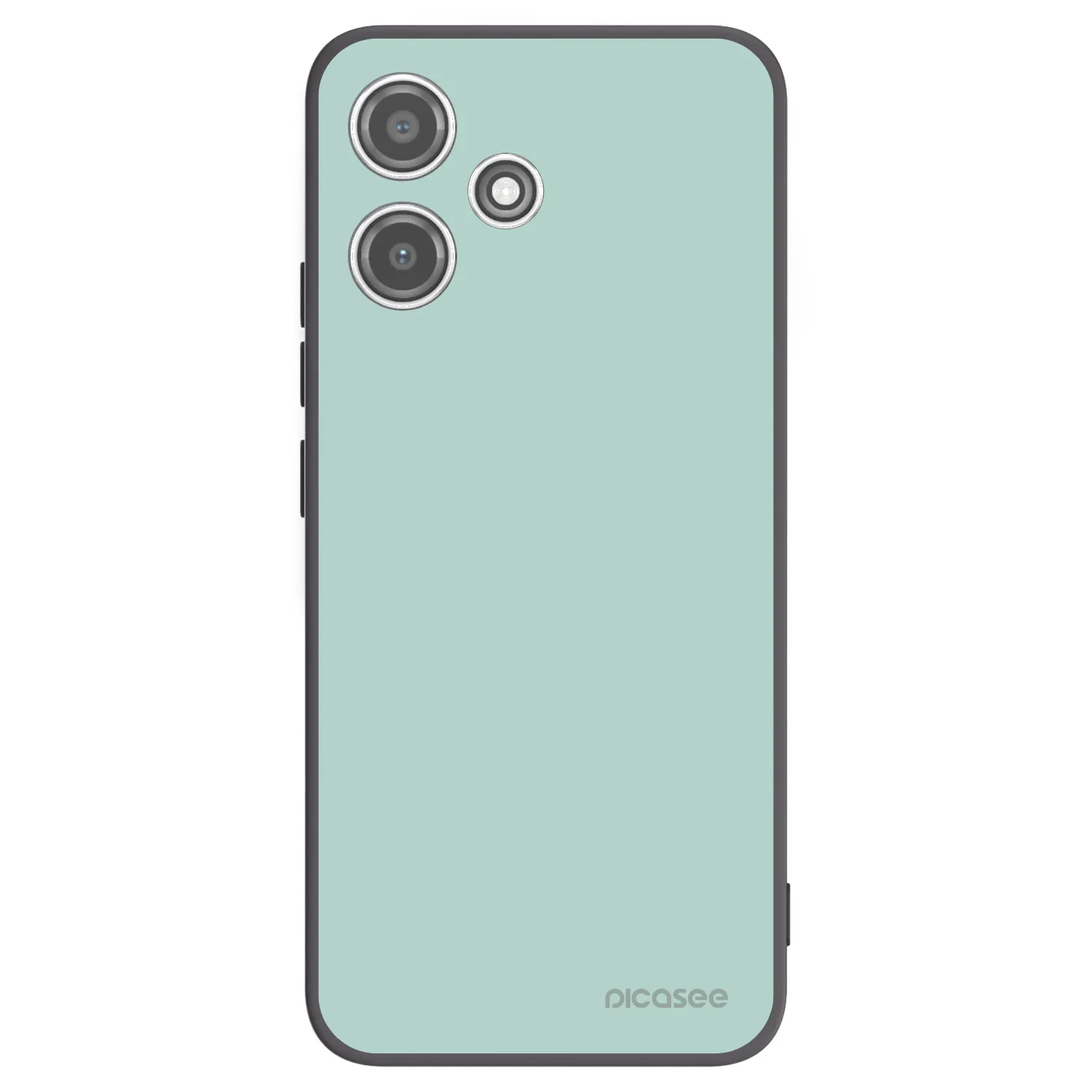 Picasee Μαύρη θήκη σιλικόνης για Xiaomi Redmi 12 5G - Pastel Charm