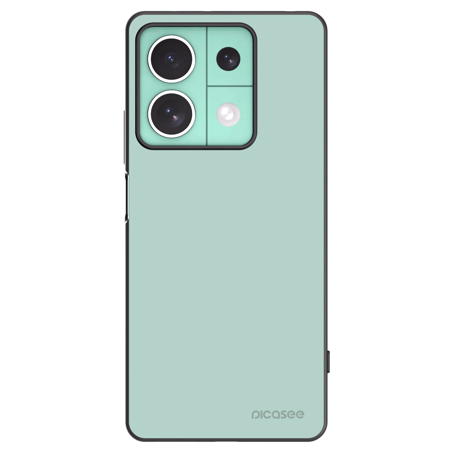 Picasee Μαύρη θήκη σιλικόνης για Xiaomi Redmi Note 13 5G - Pastel Charm