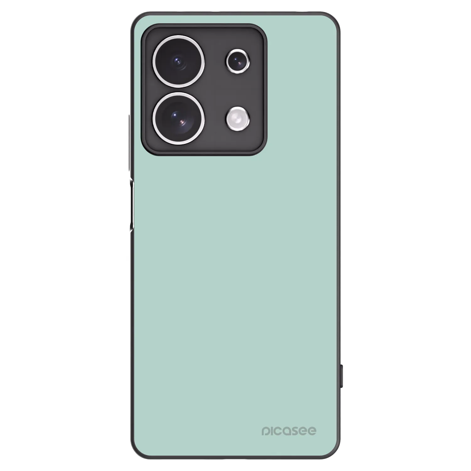 Picasee Μαύρη θήκη σιλικόνης για Xiaomi Redmi Note 13 4G - Pastel Charm