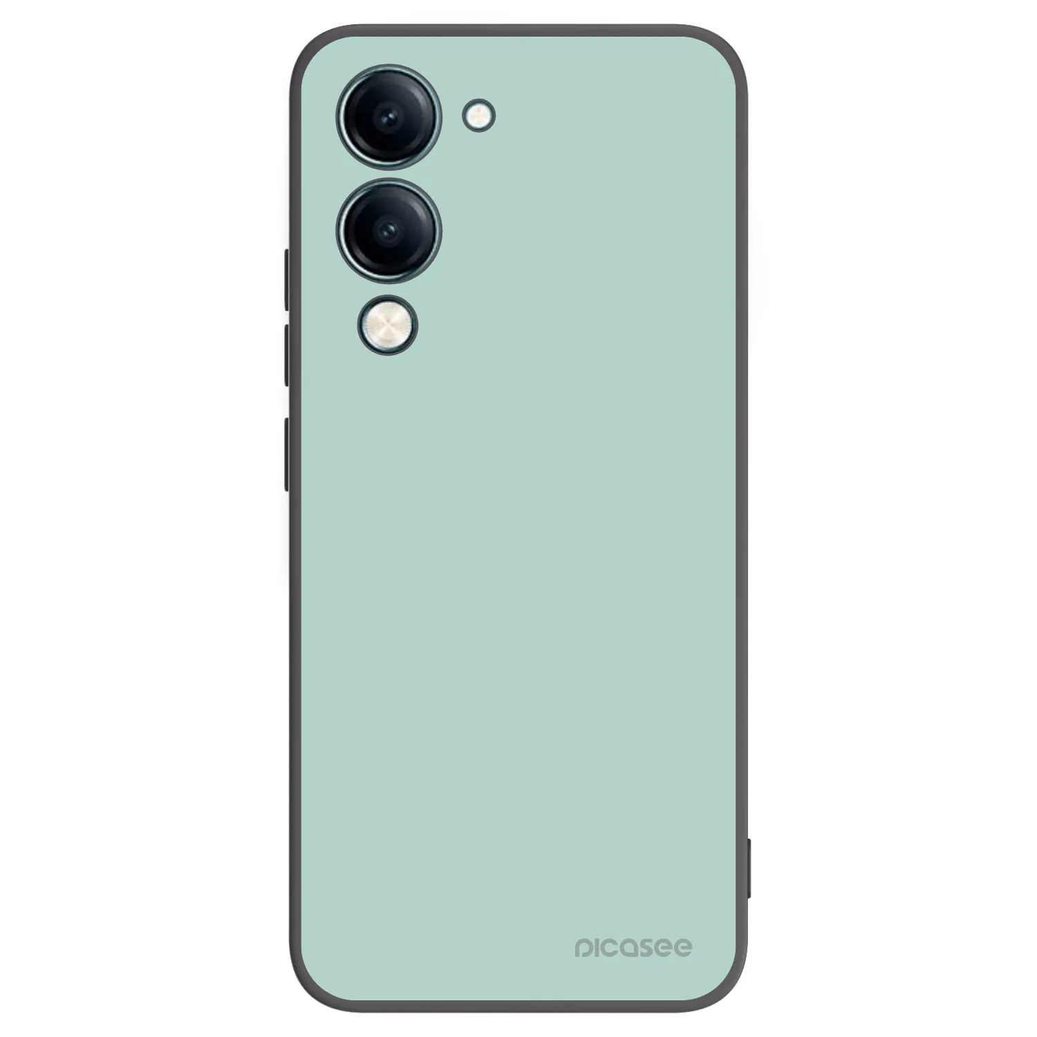 Picasee Μαύρη θήκη σιλικόνης για Vivo Y29s 5G - Pastel Charm
