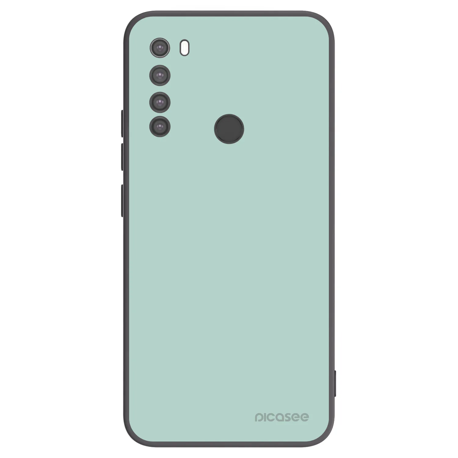 Picasee Μαύρη θήκη σιλικόνης για Xiaomi Redmi Note 8 - Pastel Charm