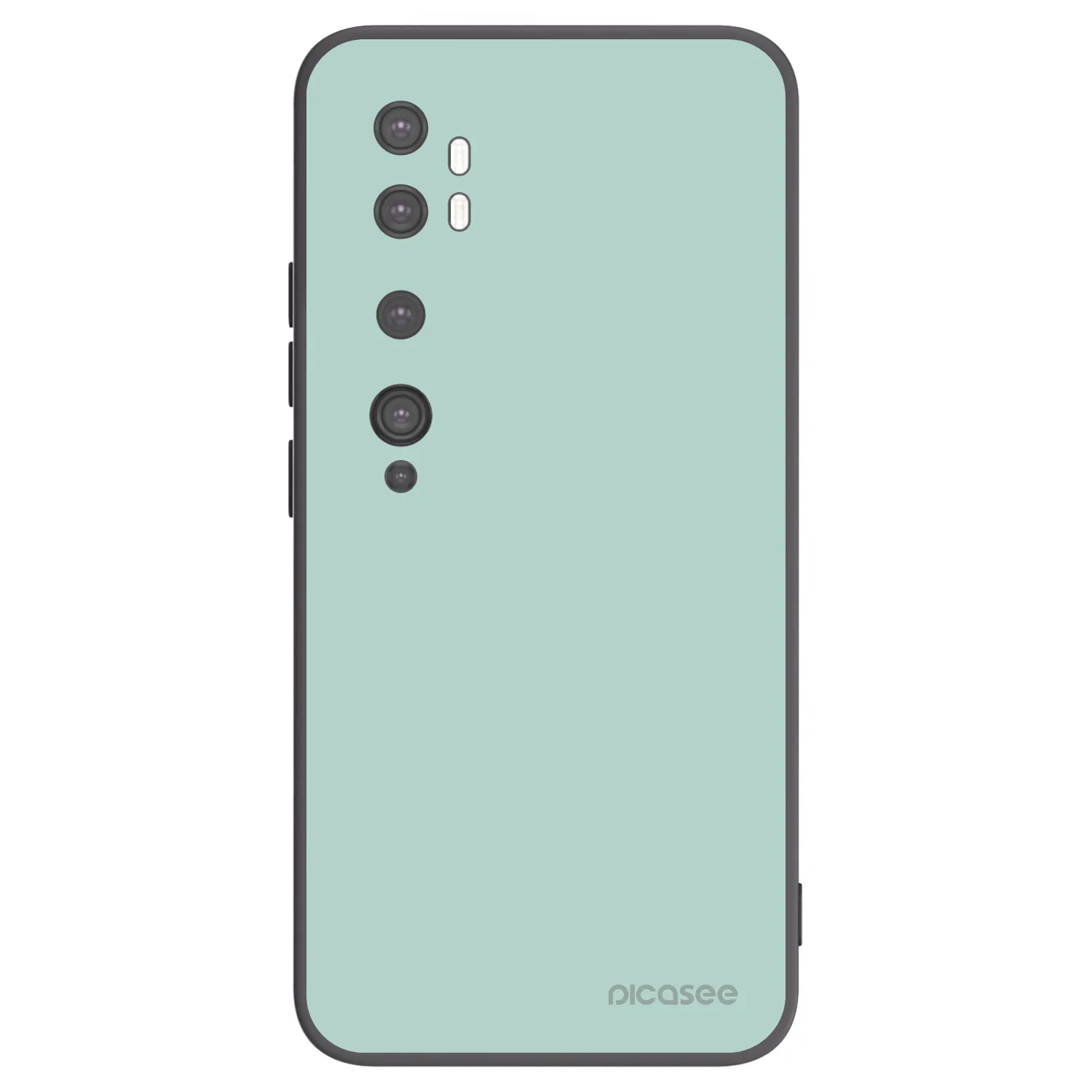 Picasee Μαύρη θήκη σιλικόνης για Xiaomi Mi Note 10 (Pro) - Pastel Charm